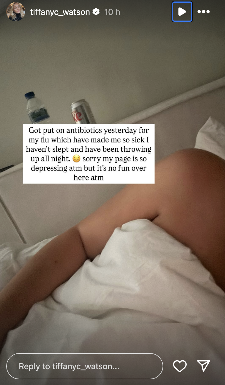 Tiffany Watson in bed 