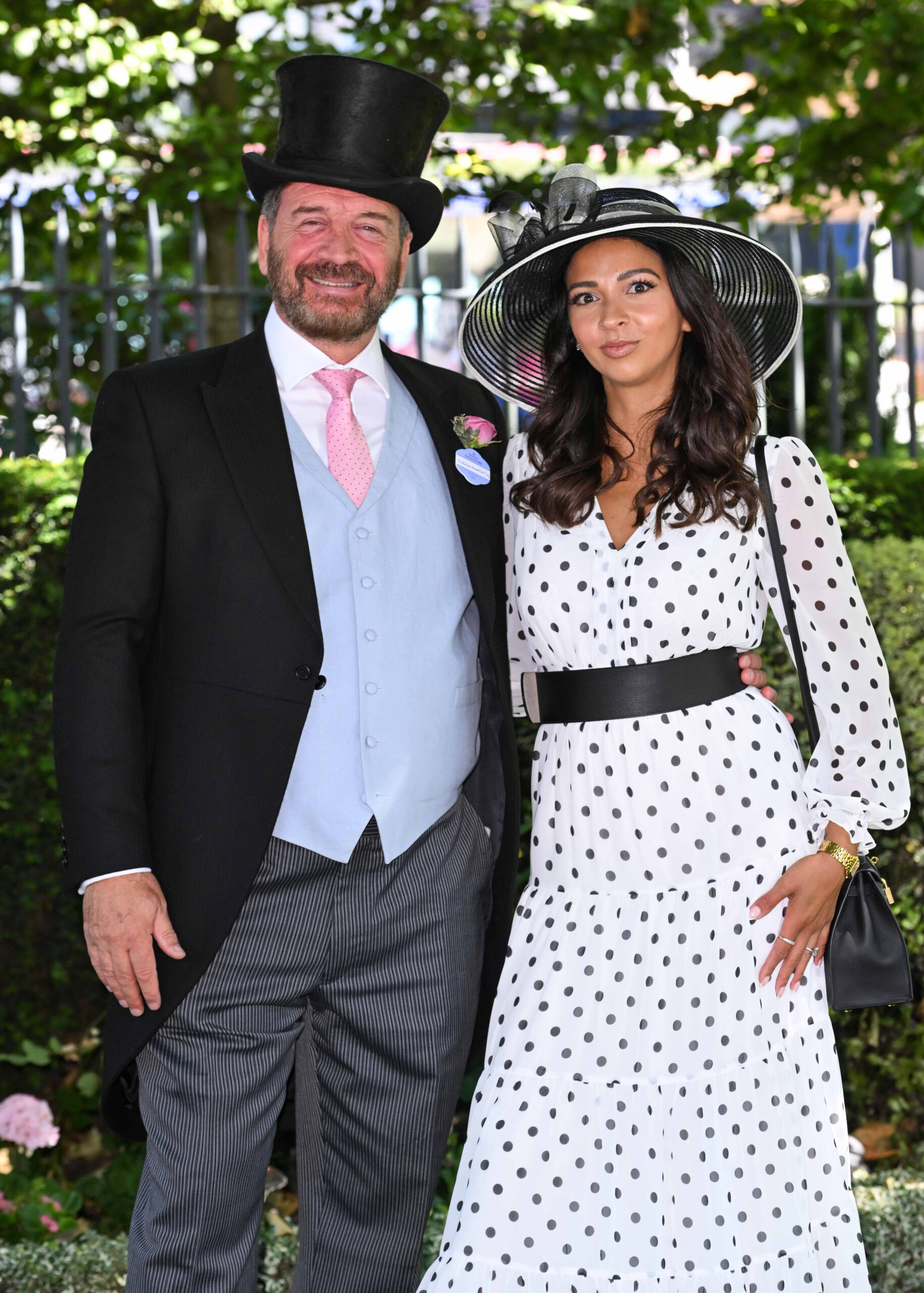 Nick Knowles and fiancée Katie Dadzie smiling