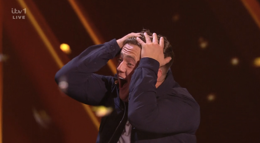 Harry winning BGT