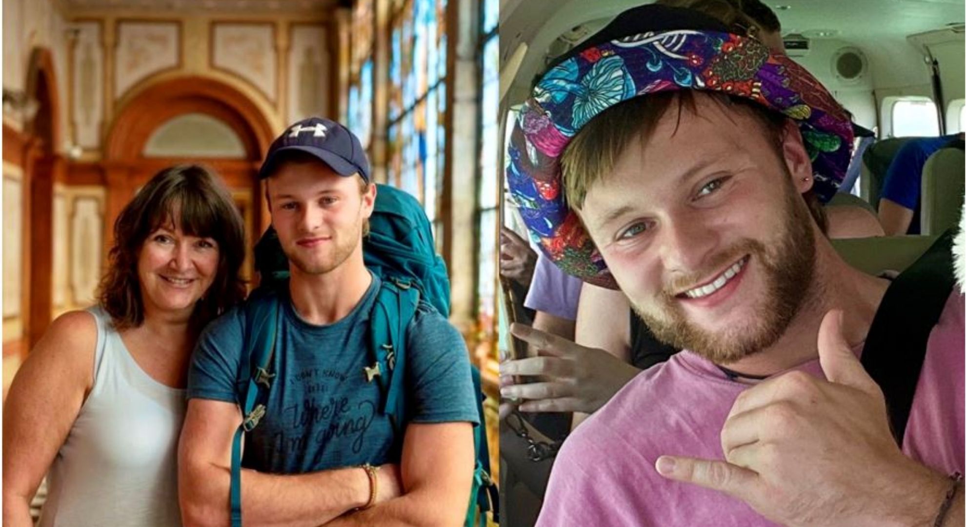 Sam Gardiner and his mum, Sam posing in a hat 