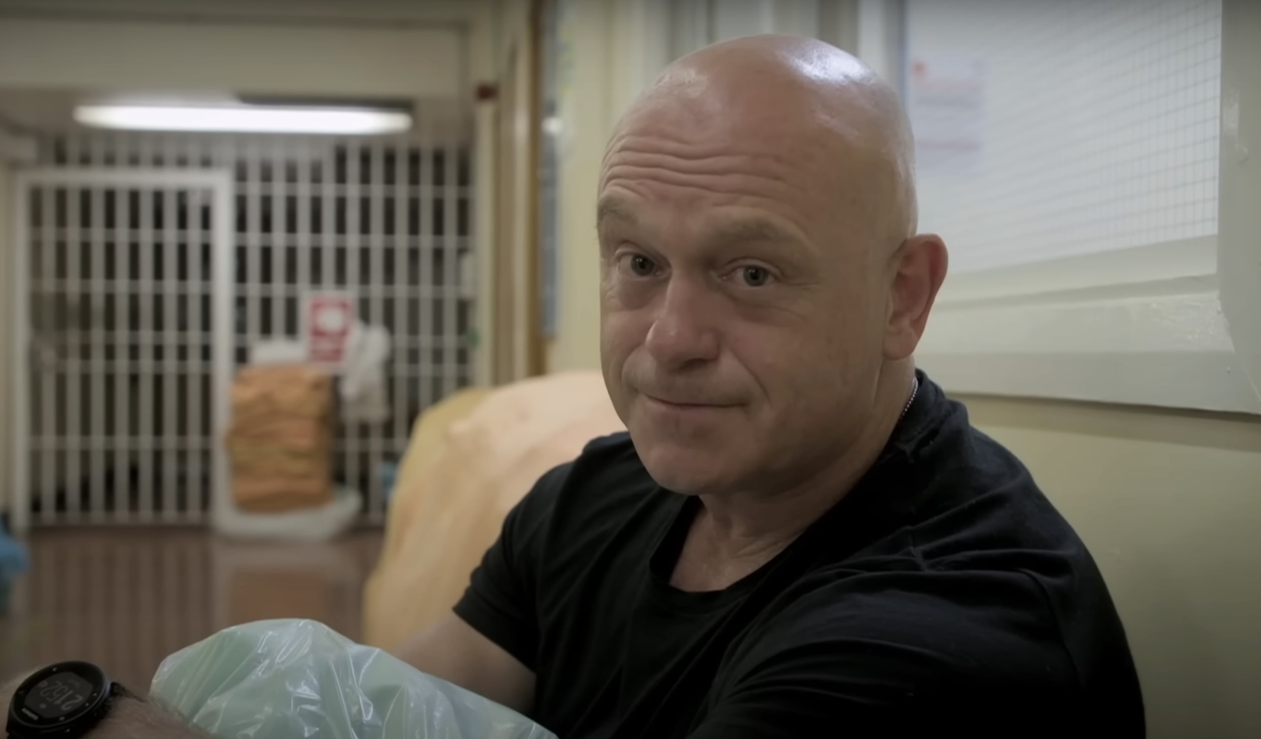 Ross Kemp on a shoot in Belmarsh Prison