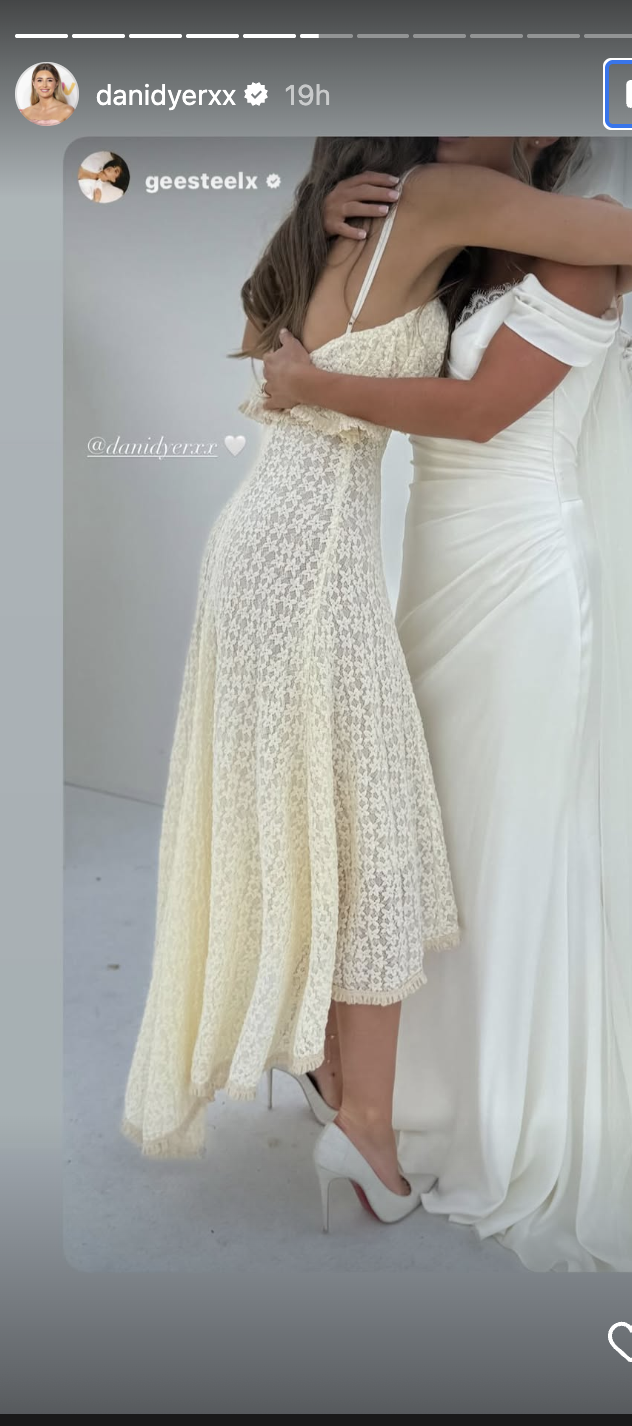 Dani and Georgia hugging