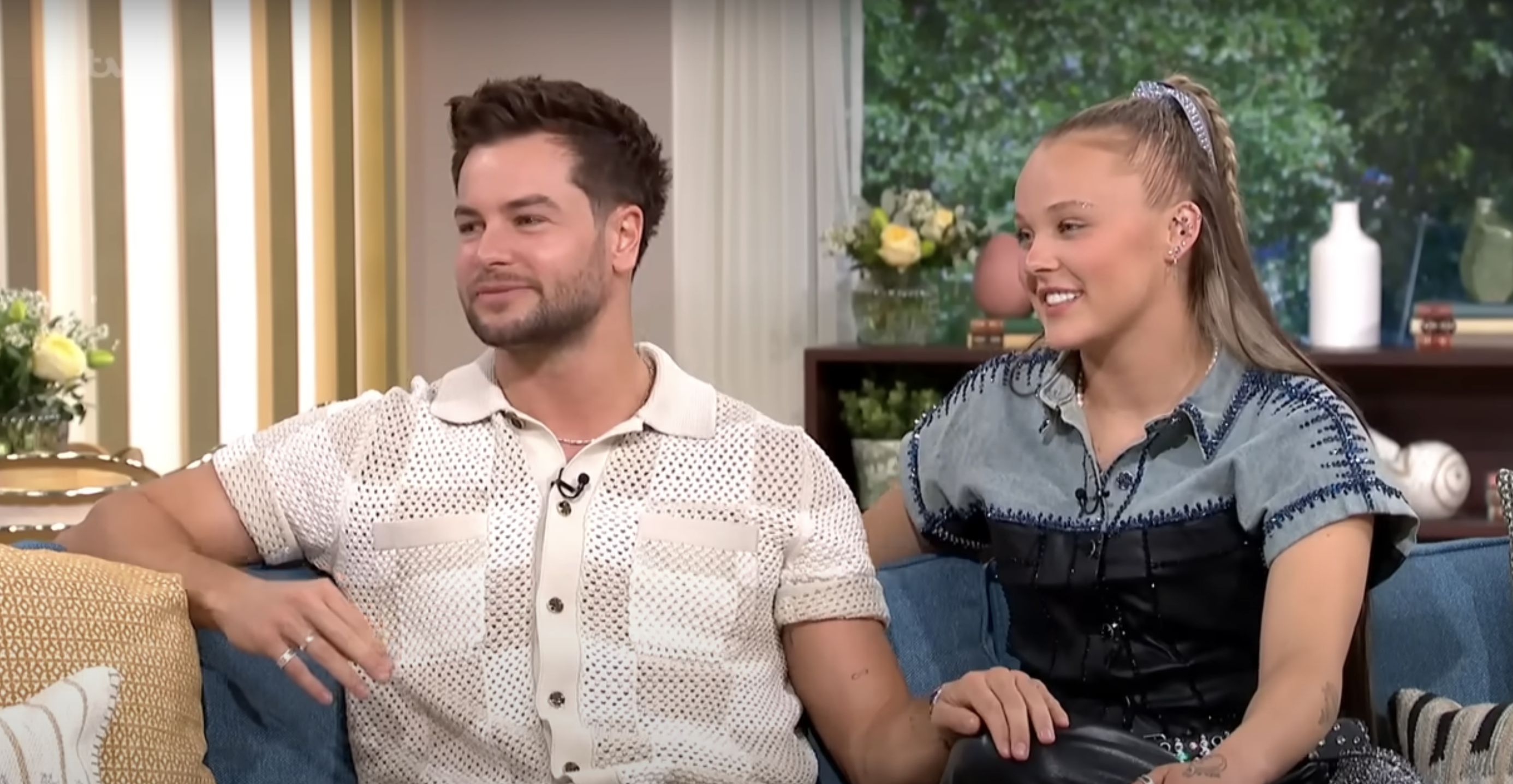 Chris Hughes and JoJo Siwa together