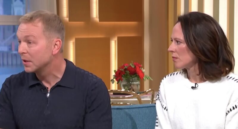 Chris Hoy and his wife smiling