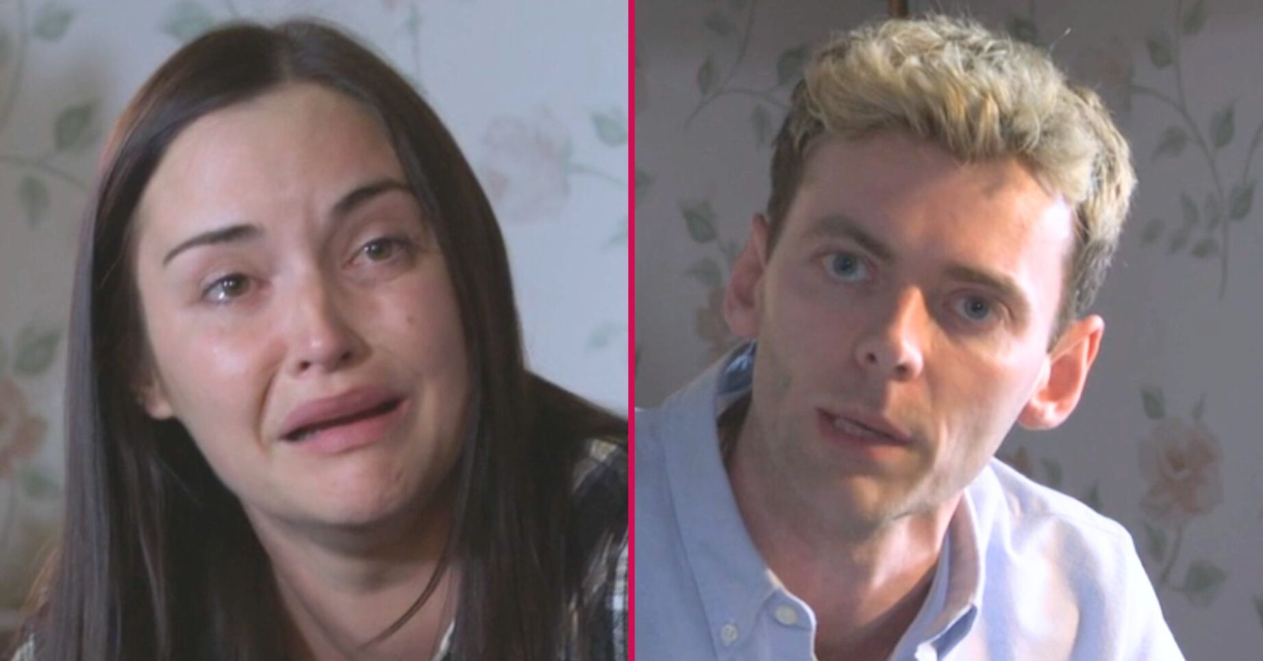 Composite image of Peter and Lauren on EastEnders; she's looking upset, he's angry (Credit: BBC/Composite: ED!)