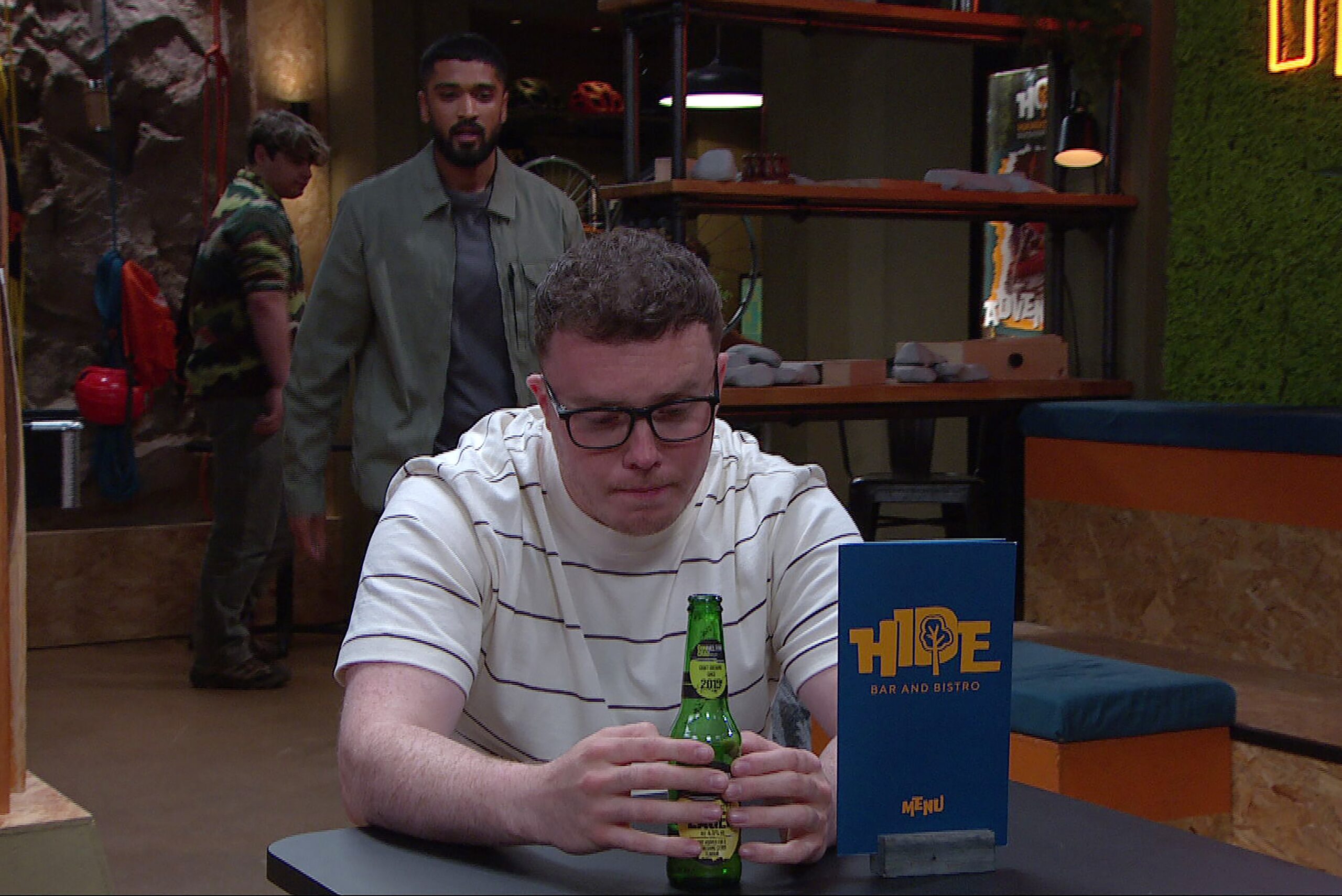 Kammy staring at Vinny at The Hide