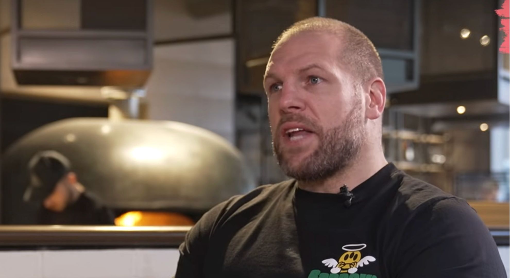 James Haskell speaking during a podcast