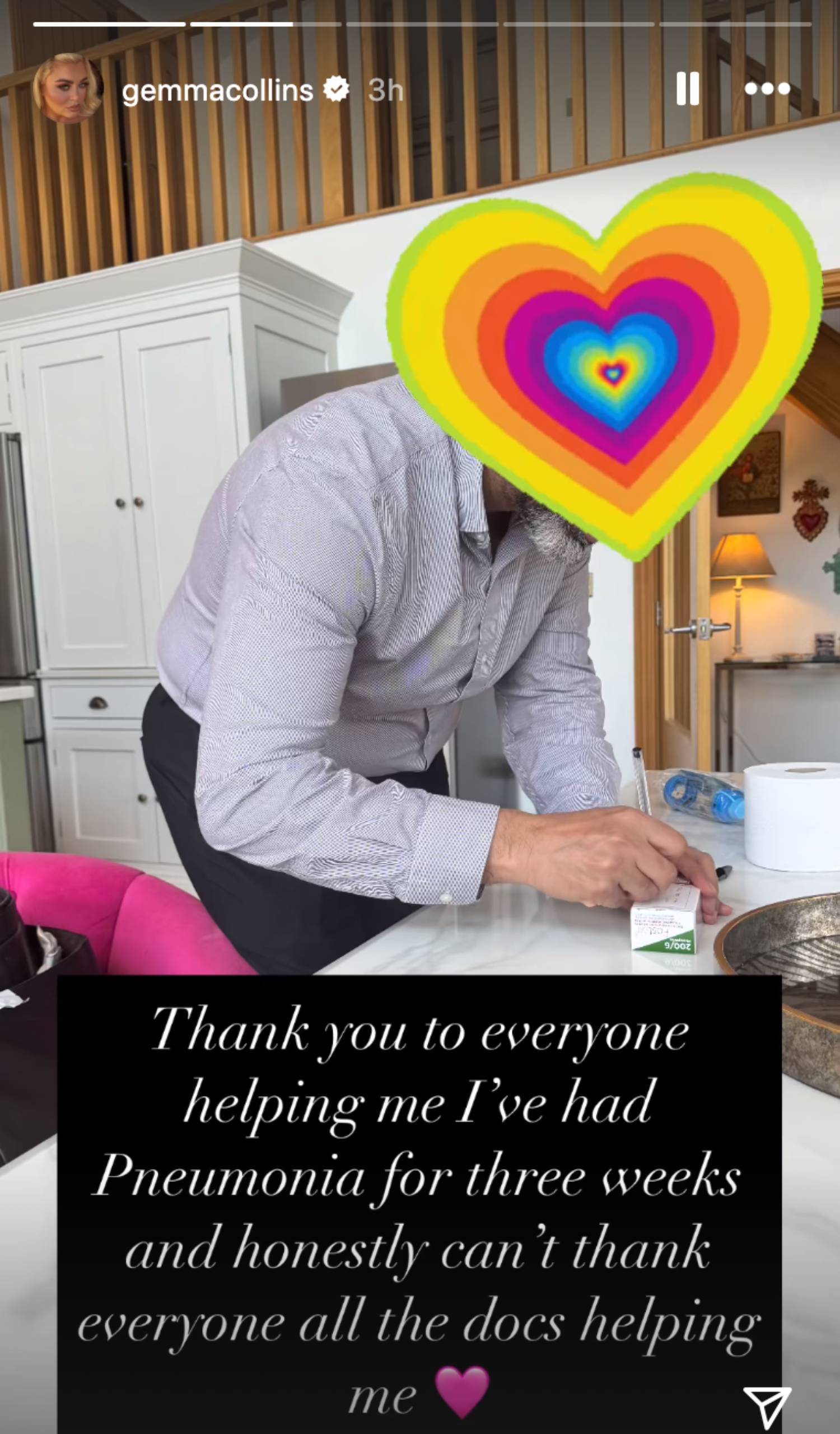 Doctor visits Gemma Collins