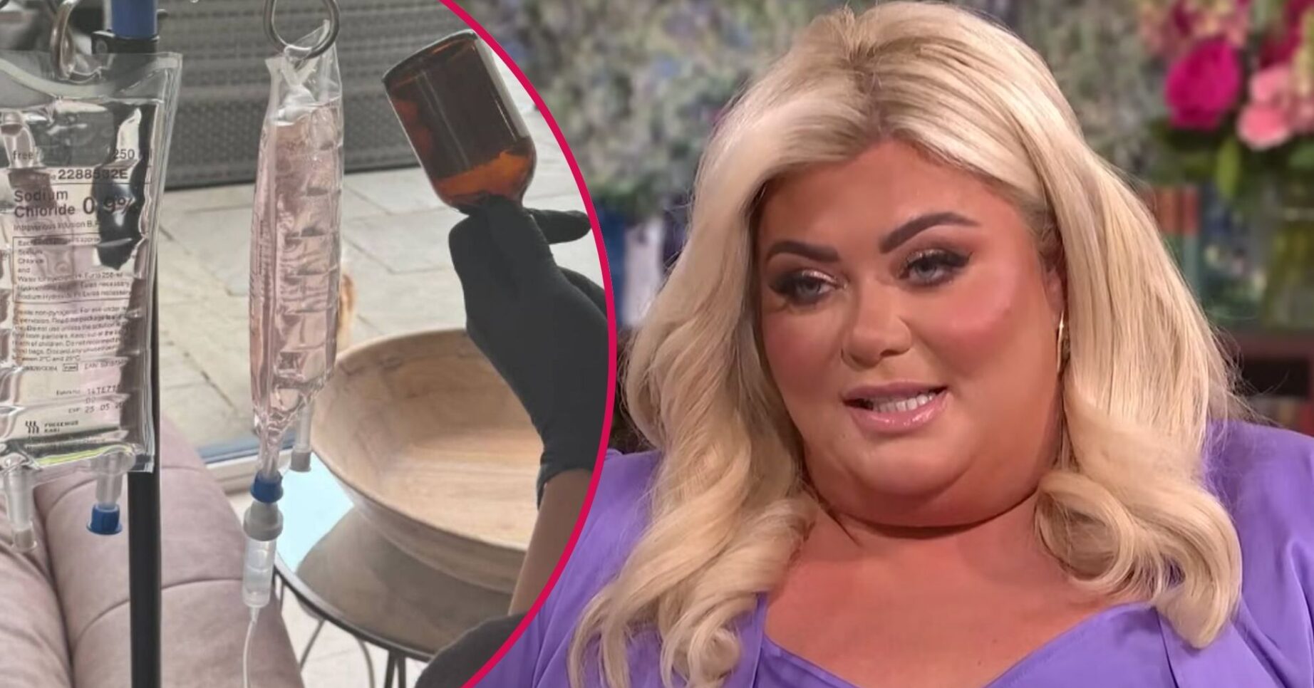 Gemma Collins speaks during interview