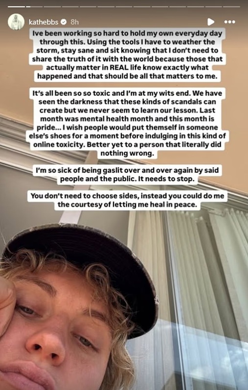 Kath Ebbs Instagram Story