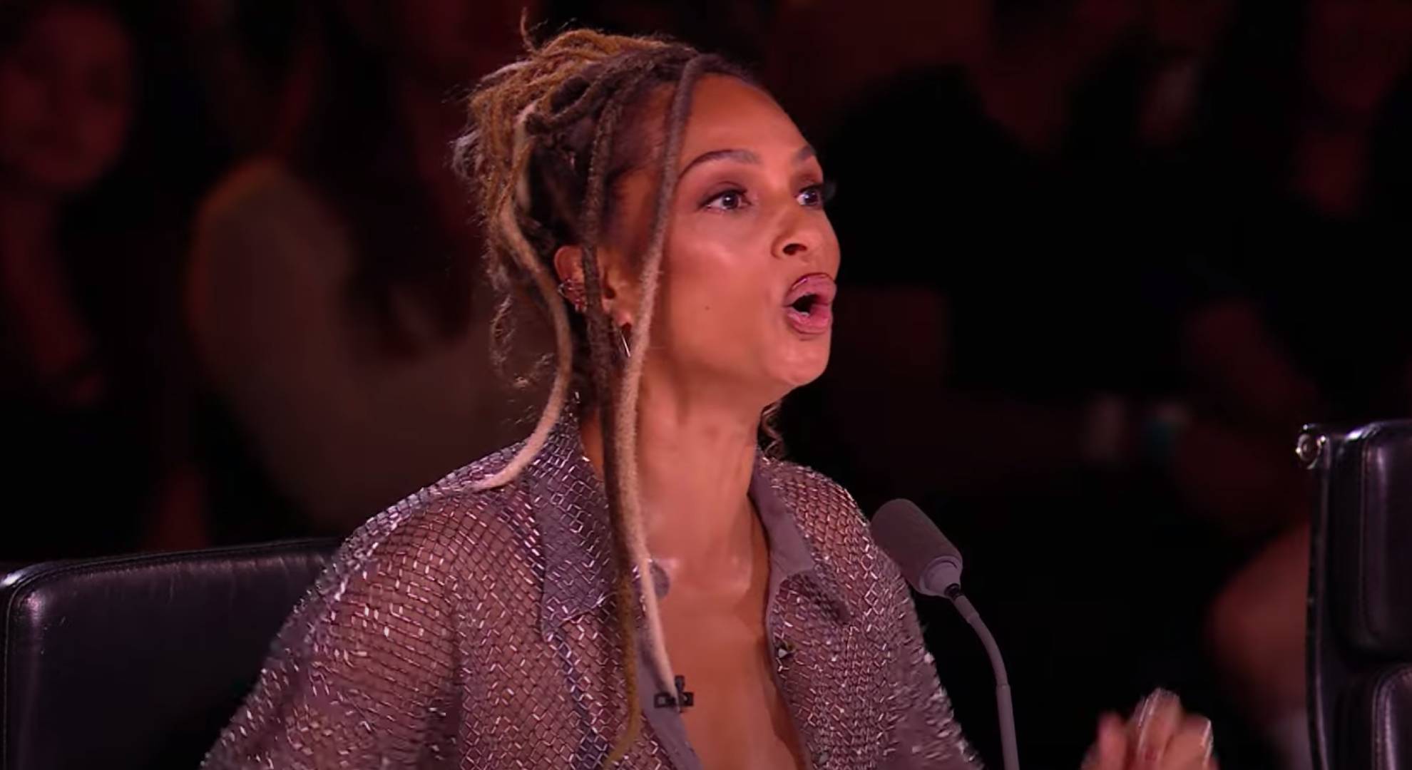 Alesha Dixon reacts