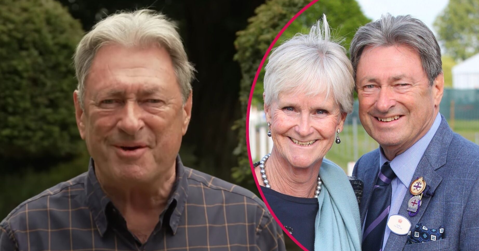 Alan and wife Alison smiling