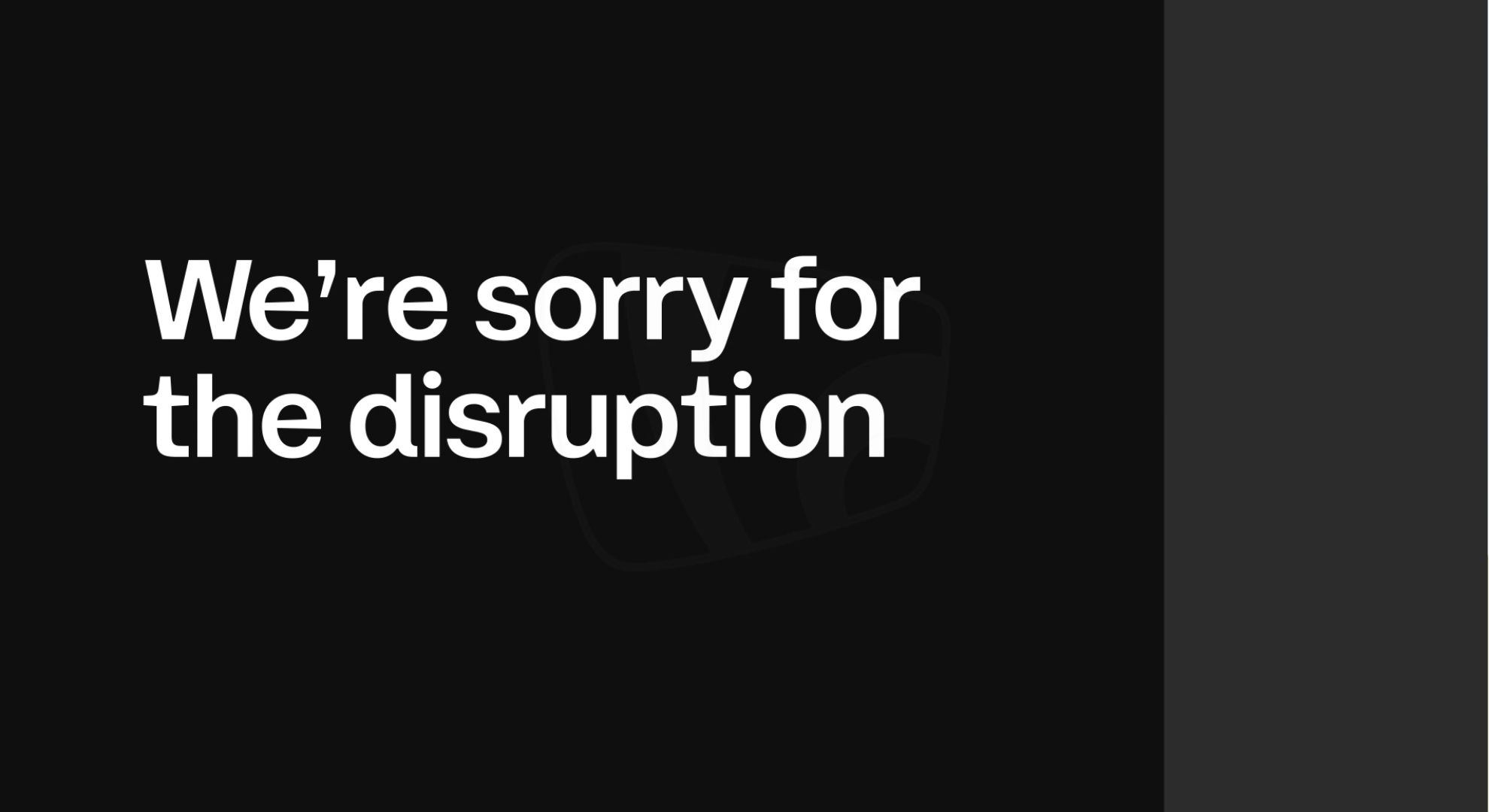 ITV disruption error