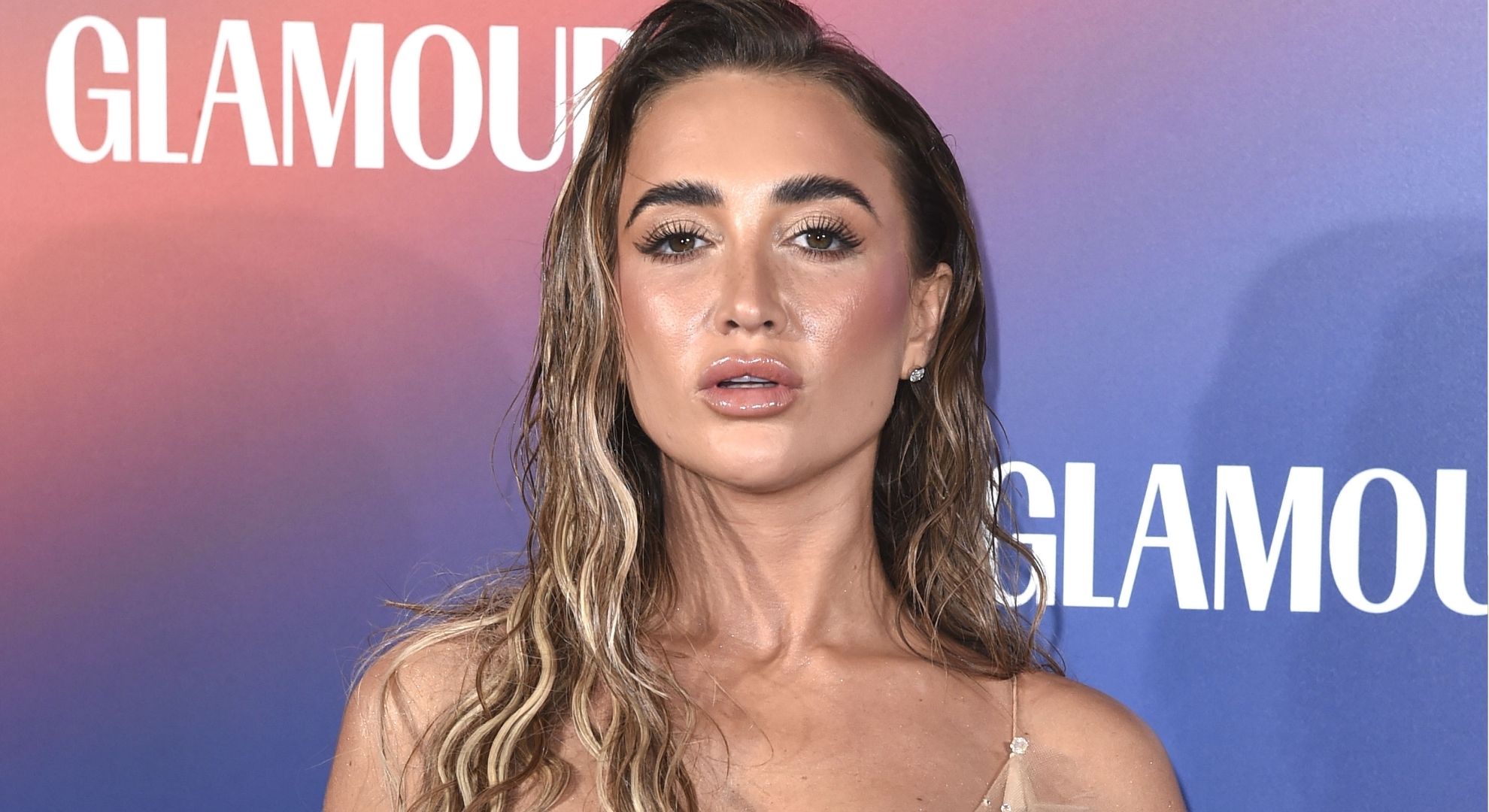 Georgia Harrison posing on the red carpet 