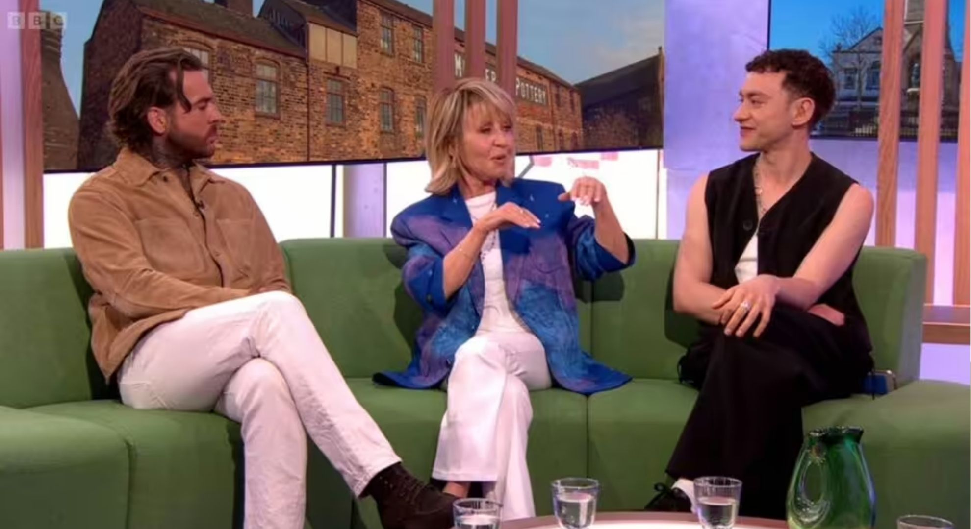 Pete Wicks, Lulu and Olly Alexander on The One Show