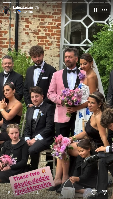 Nick Knowles and Katie Dadzie on their wedding day