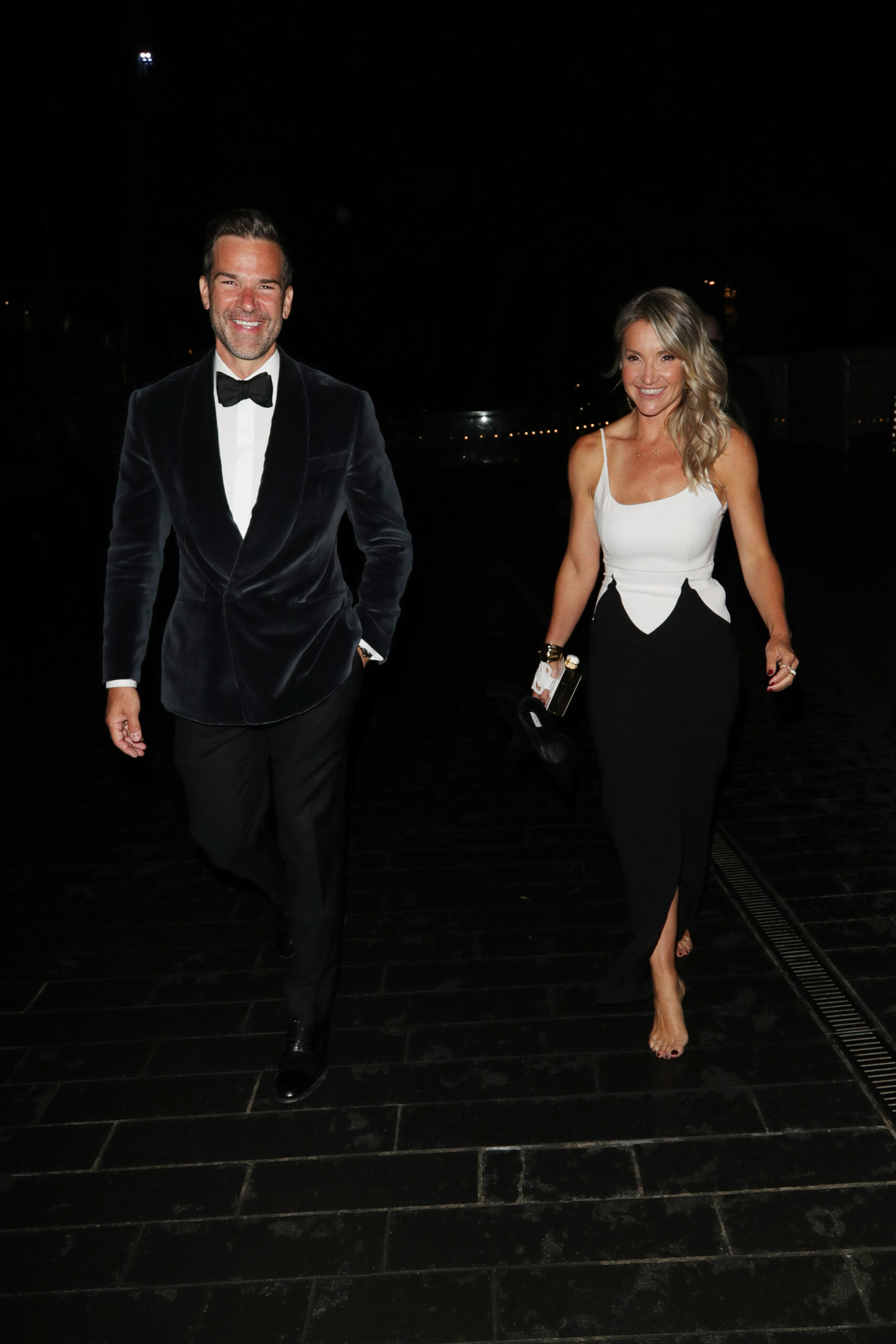 Gethin Jones and Helen Skelton smiling