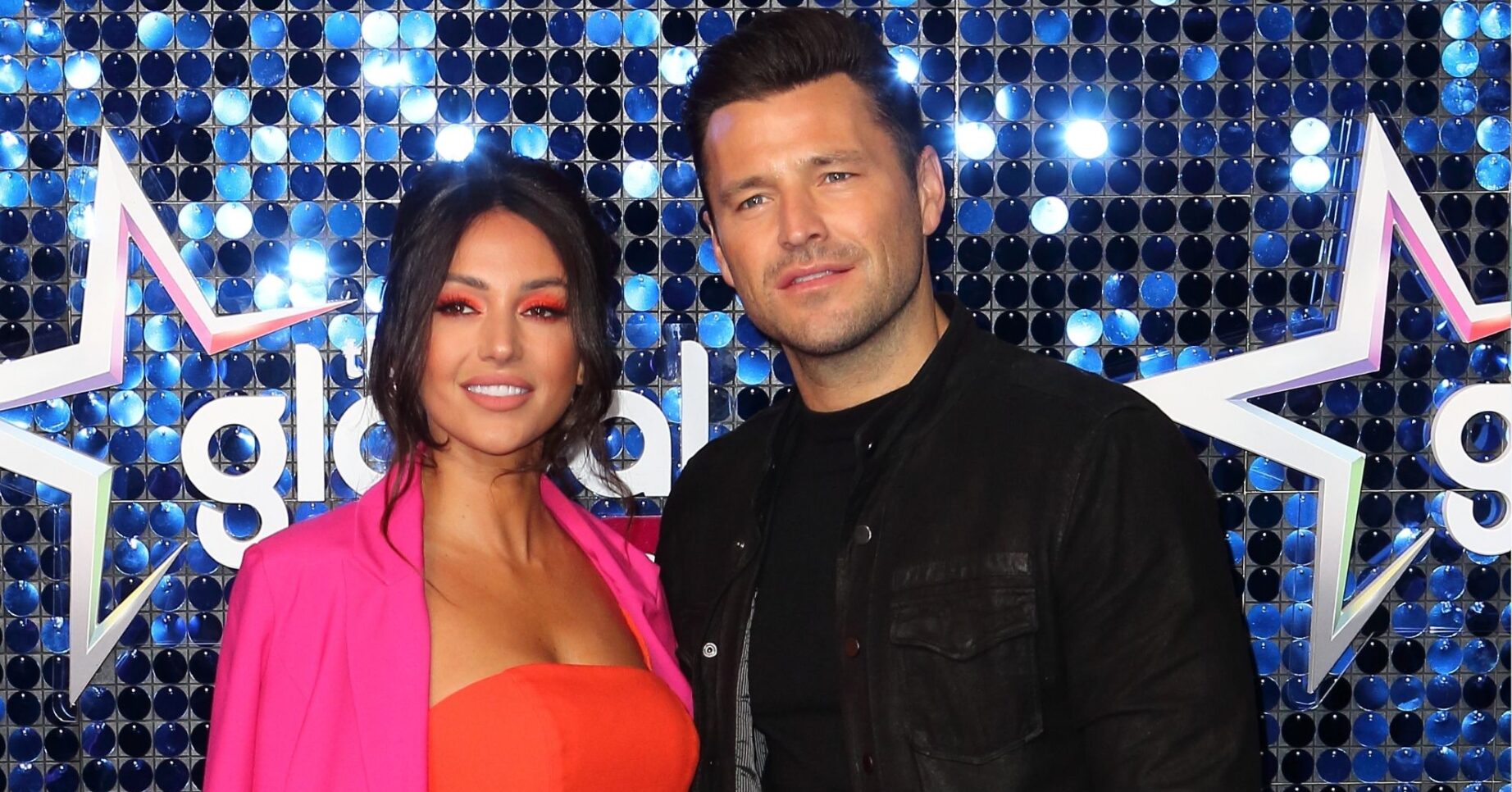 Michelle Keegan and Mark Wright smiling