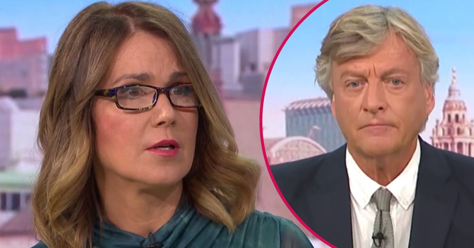 Susanna Reid looks concerned, Richard Madeley betrays no emotion