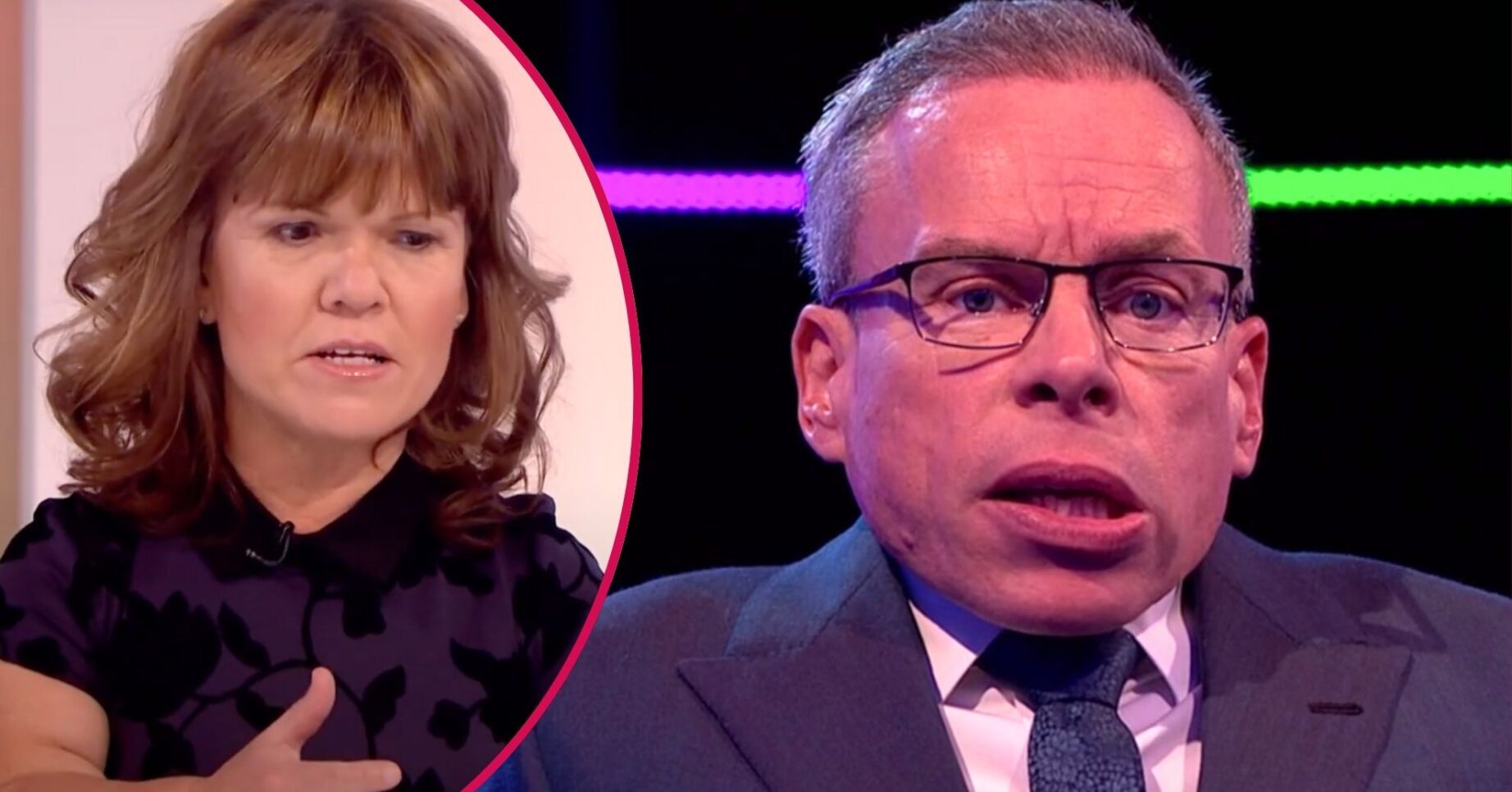 Warwick Davis looks serious