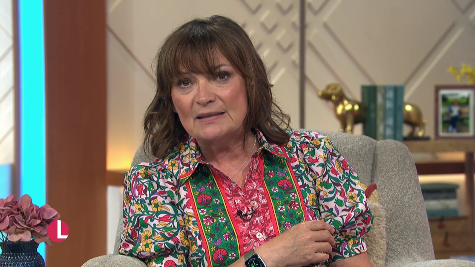 Lorraine Kelly looking concerned