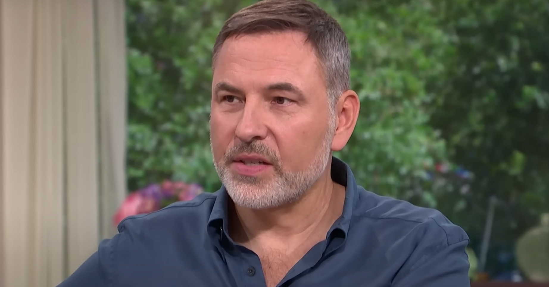 David Walliams looks serious