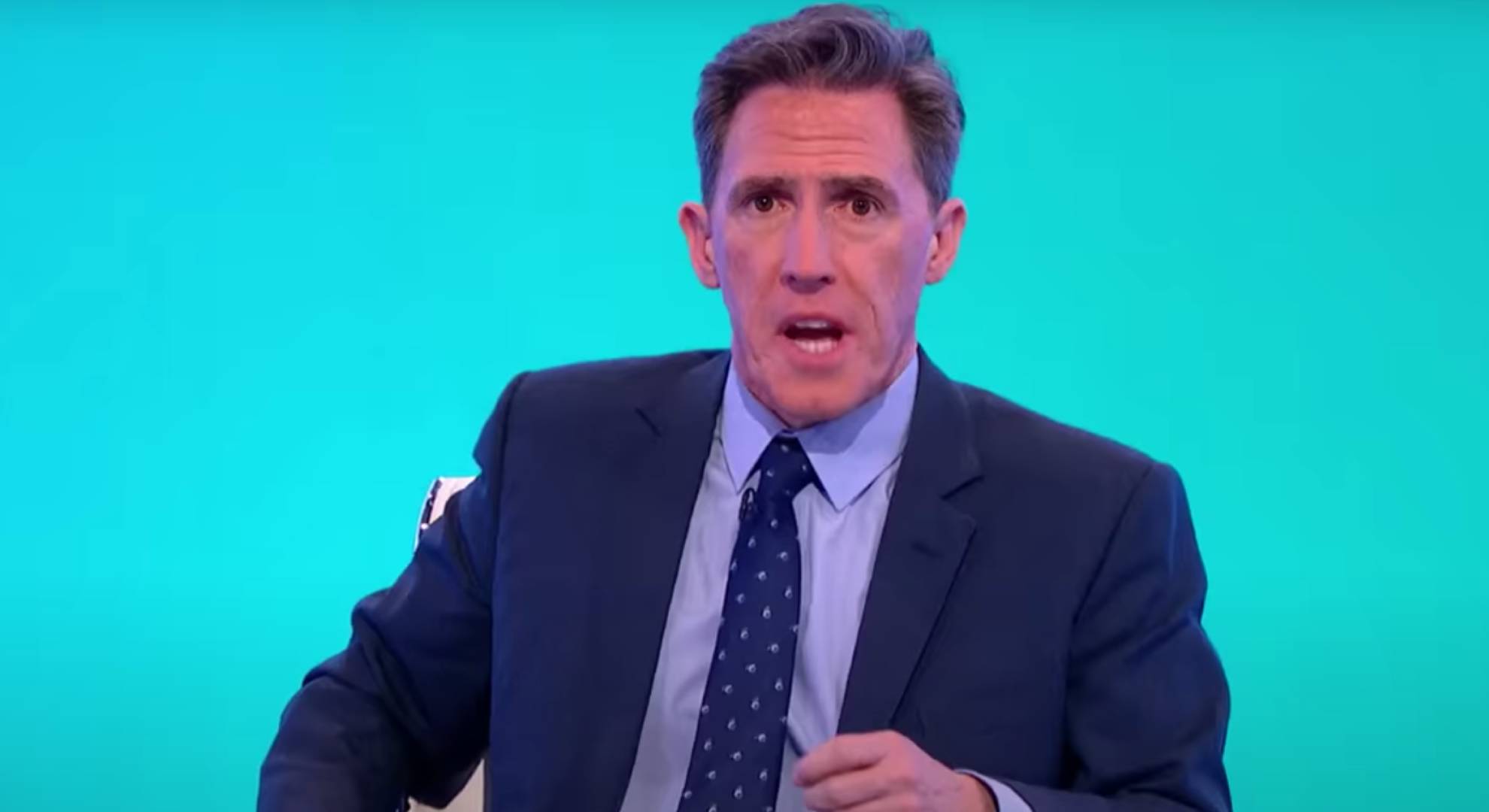 Rob Brydon looks surprised