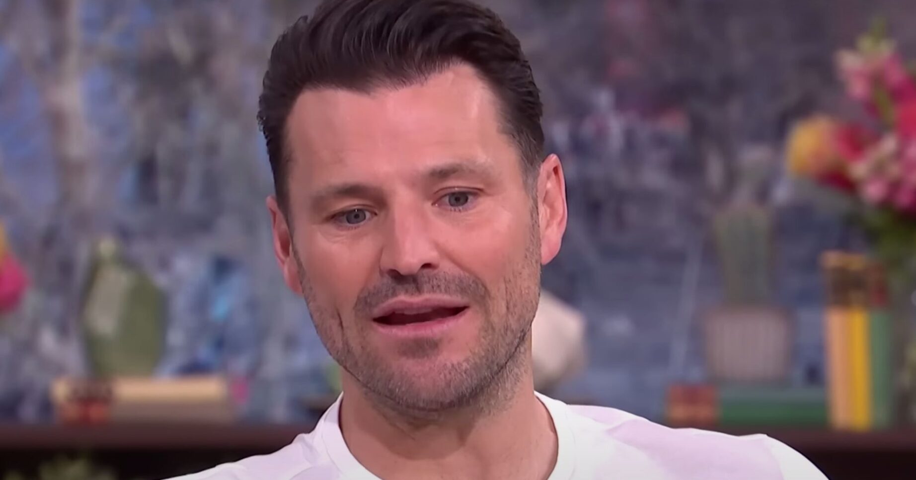 Mark Wright looks downwards