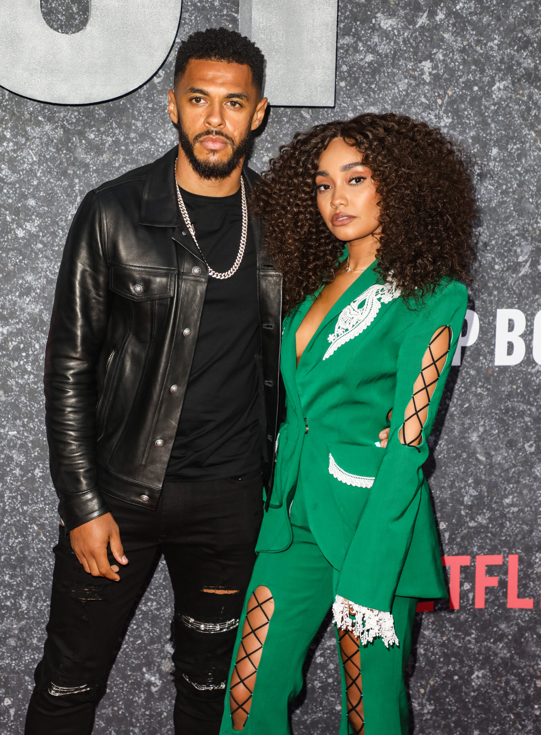 Leigh-Anne Pinnock and Andre Gray on the red carpet