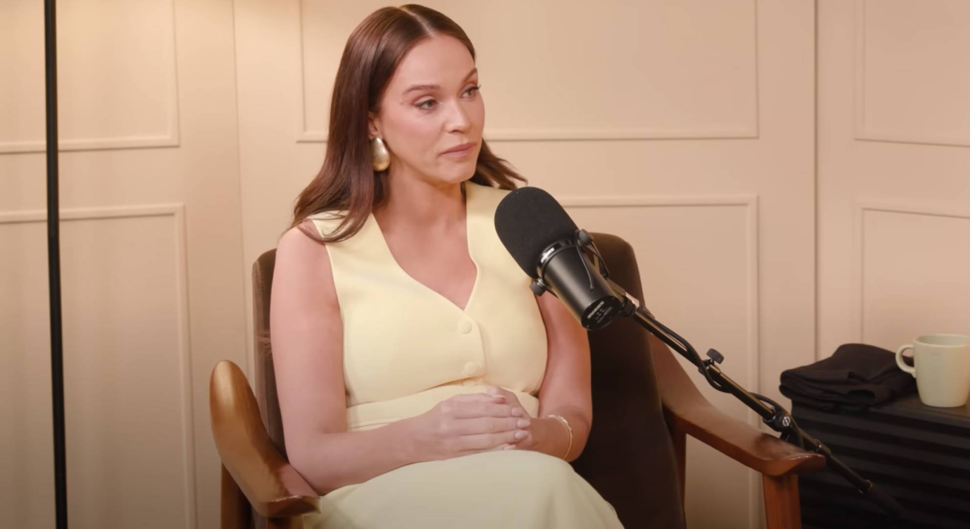 Vicky Pattison listens