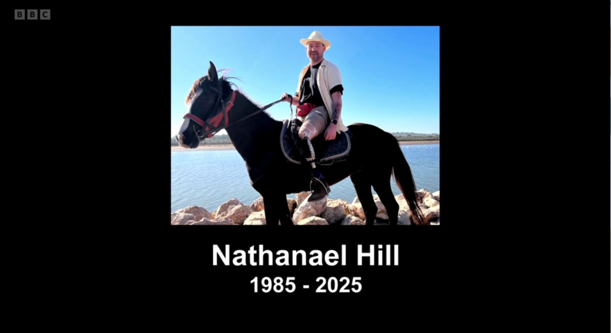 Nathanael on a horse 