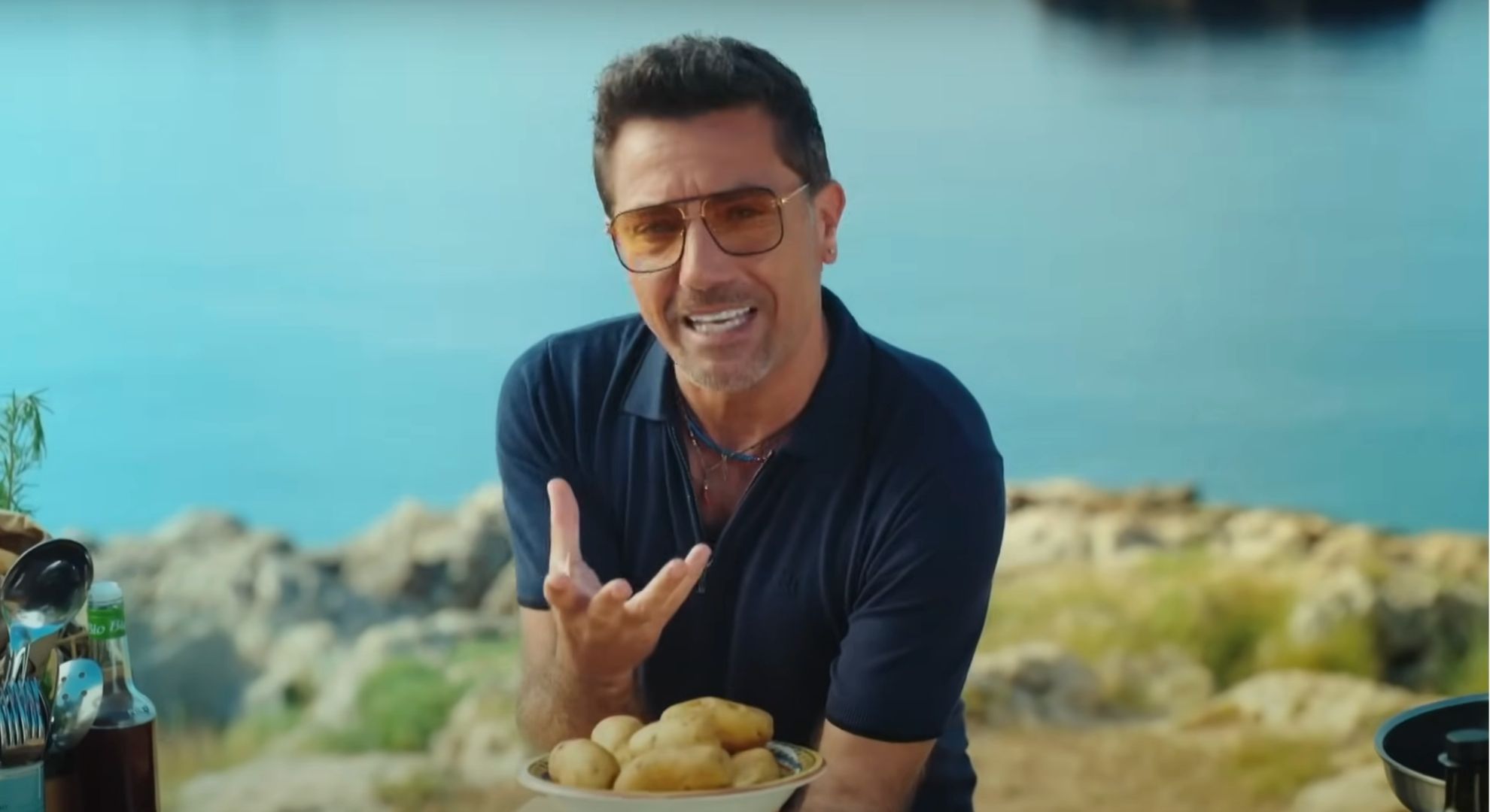 Gino D'Acampo speaking to camera