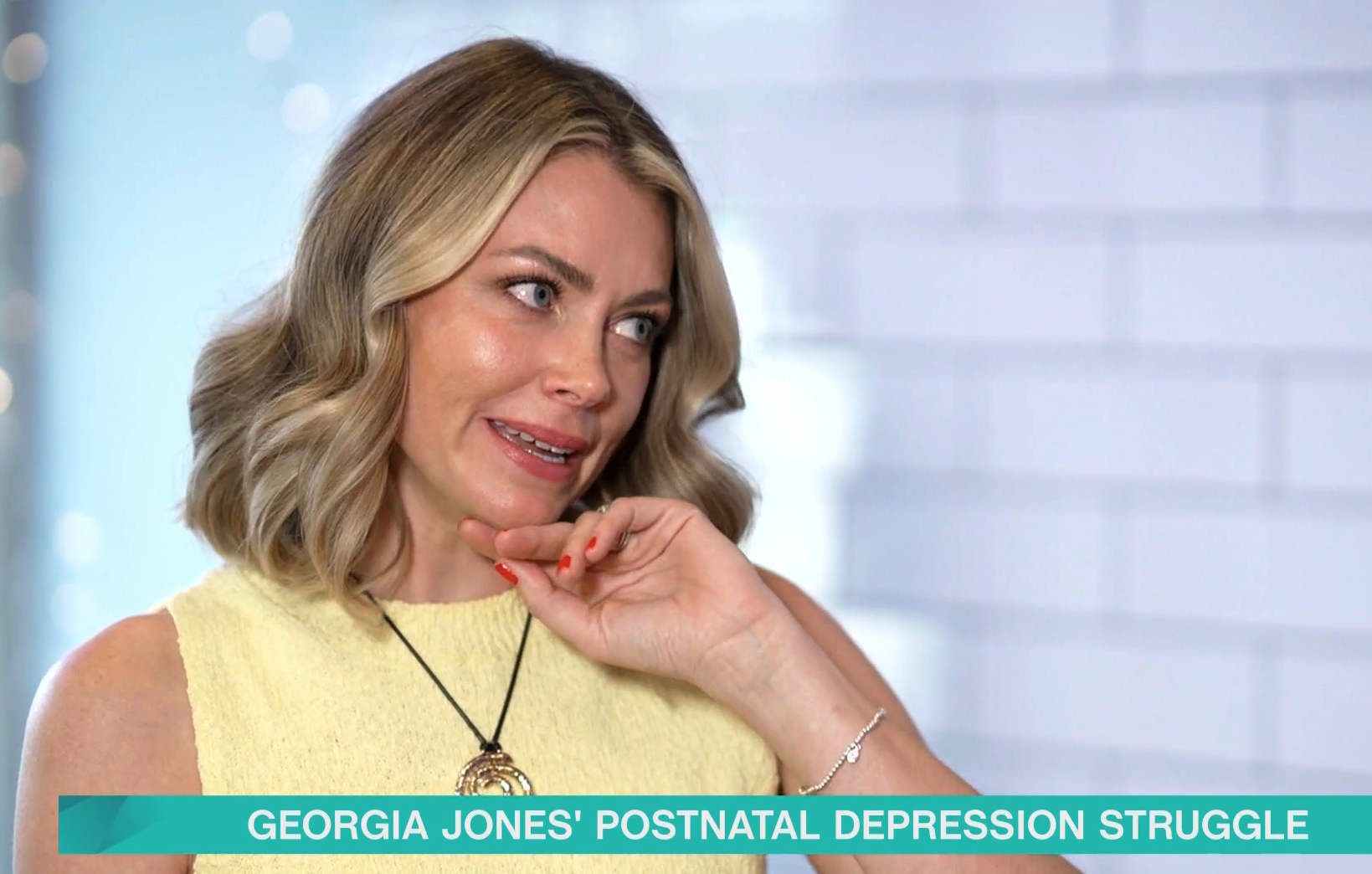 Georgia Jones crying on This Morning