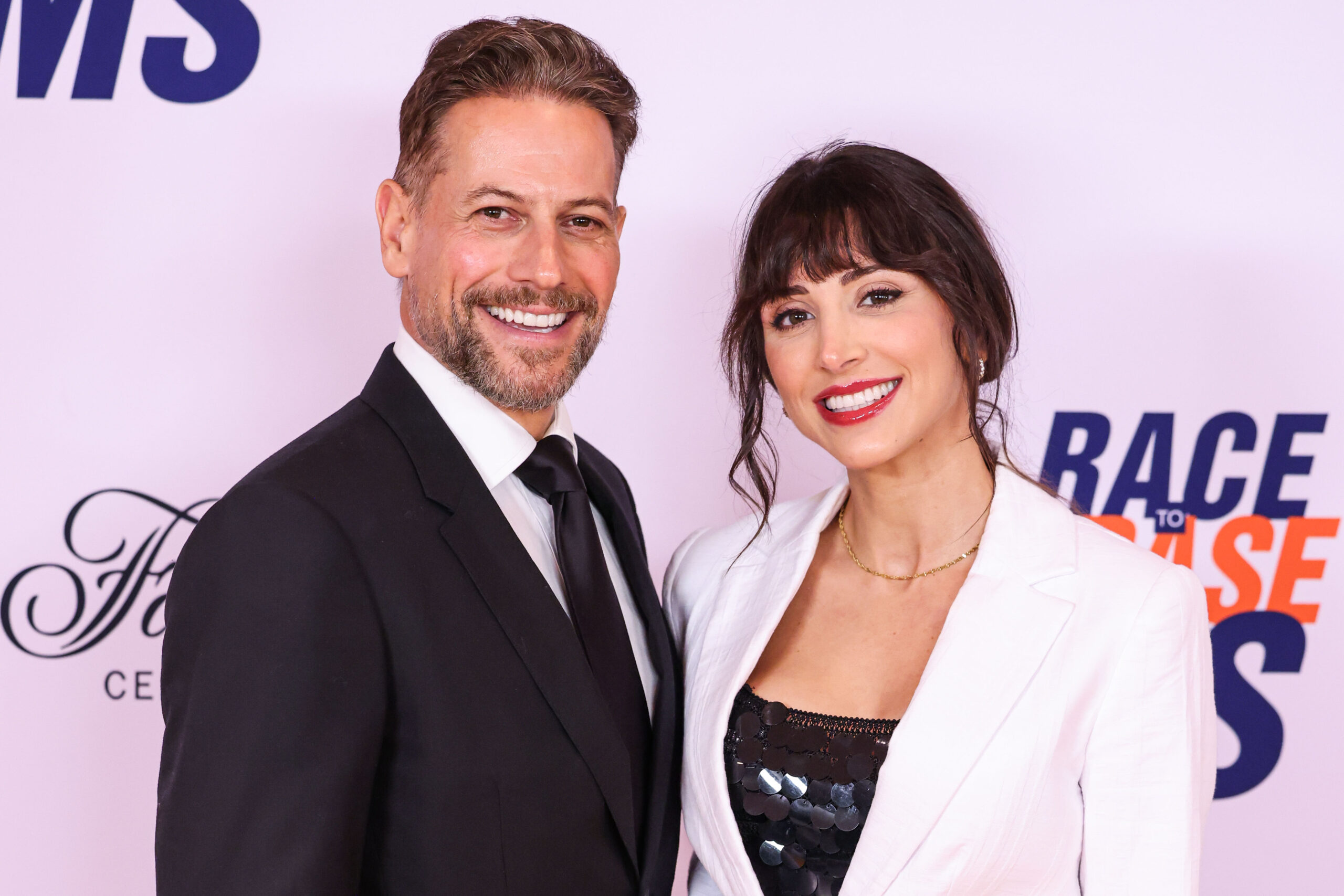 Ioan Gruffudd smiling with new wife Bianca