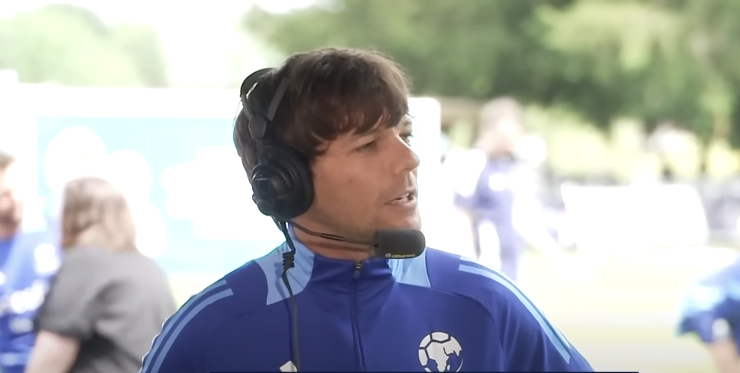 Louis Tomlinson at Soccer Aid