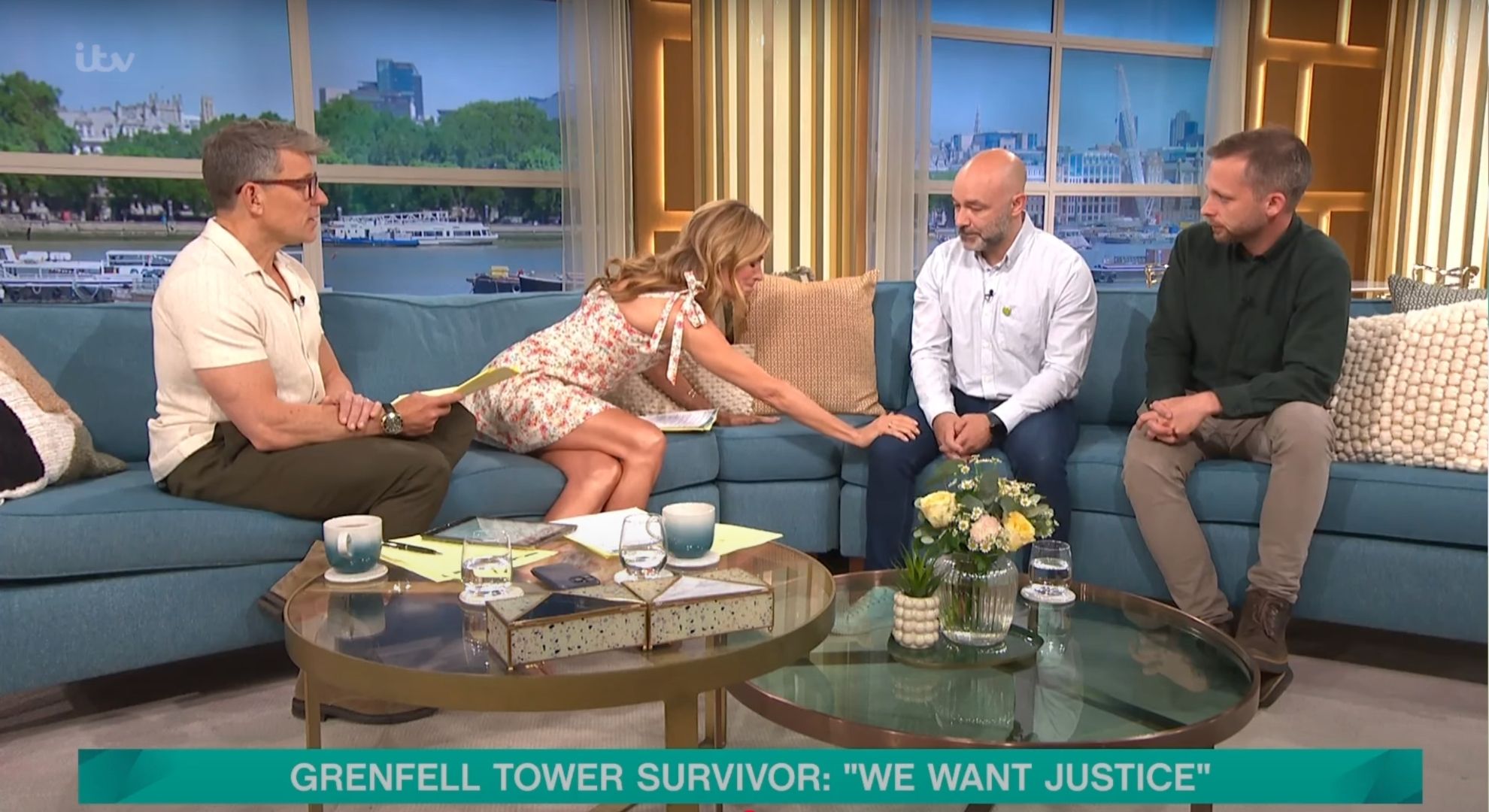 Ben Shephard, Cat Deeley, Marcio, and peter on This morning