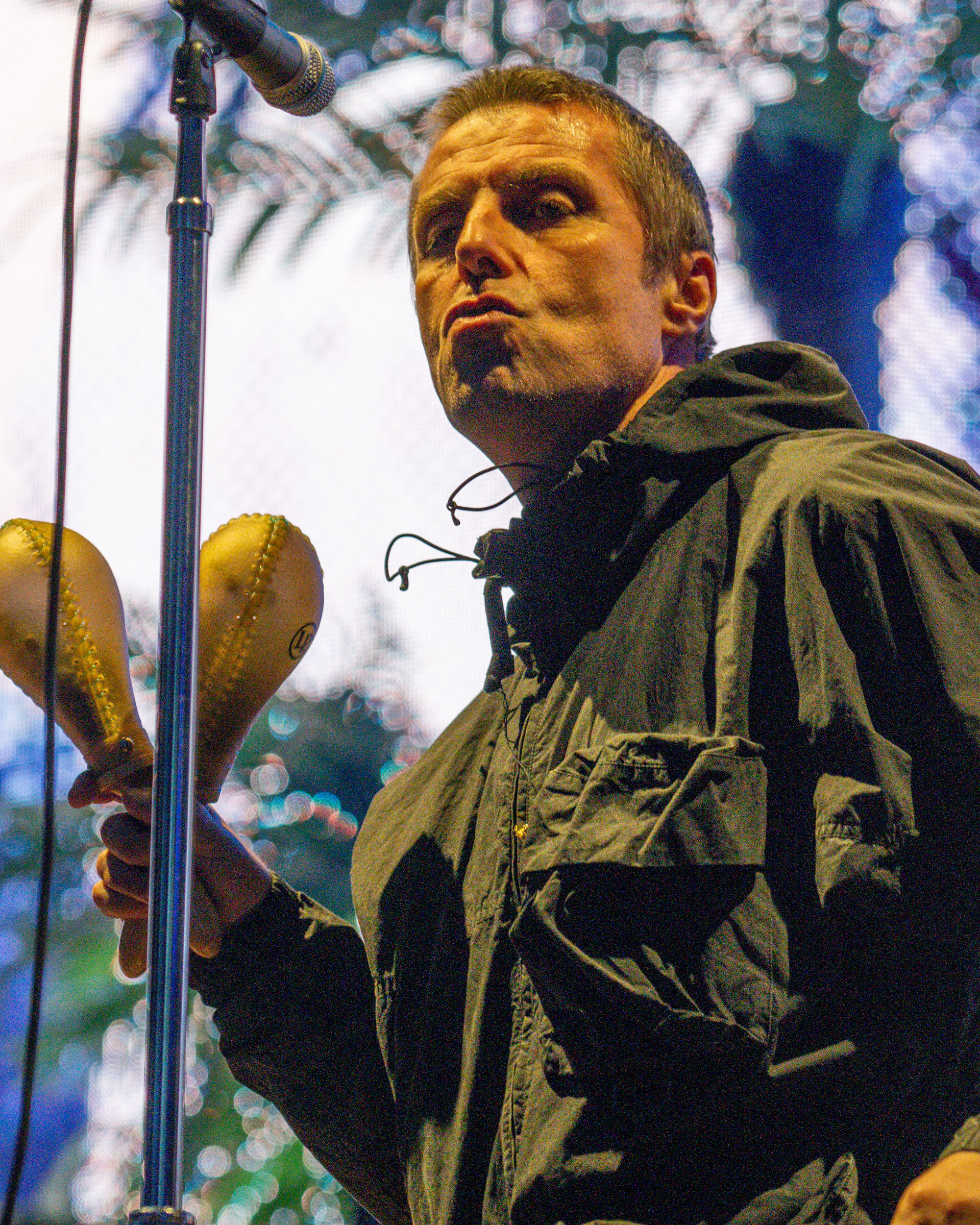 Liam Gallagher on stage