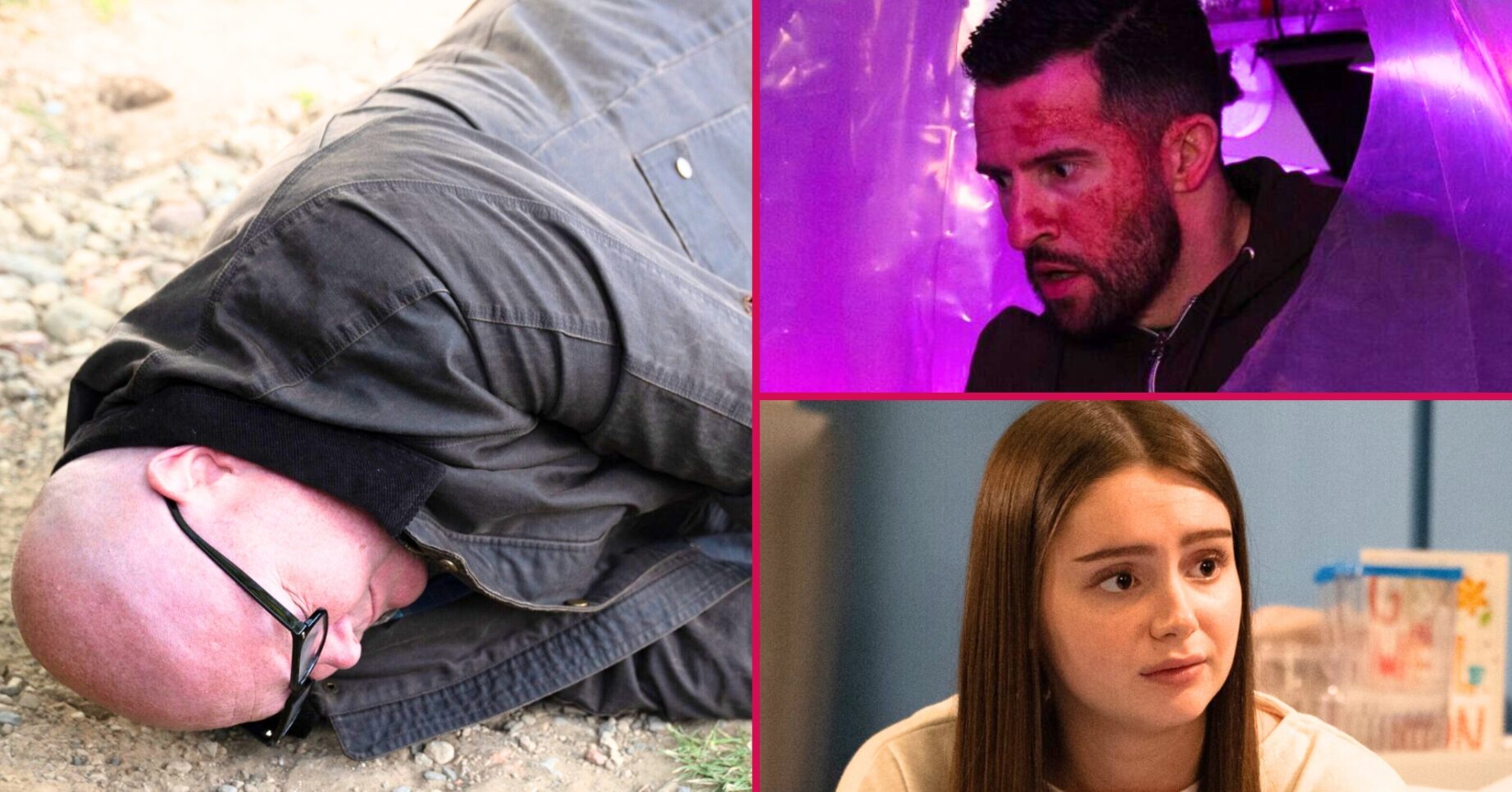 Emmerdale's Paddy, Ross, Sarah