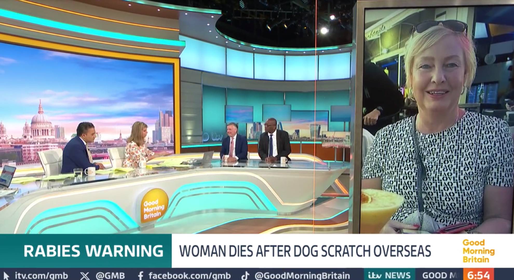 A view of the Good Morning Britain studio today