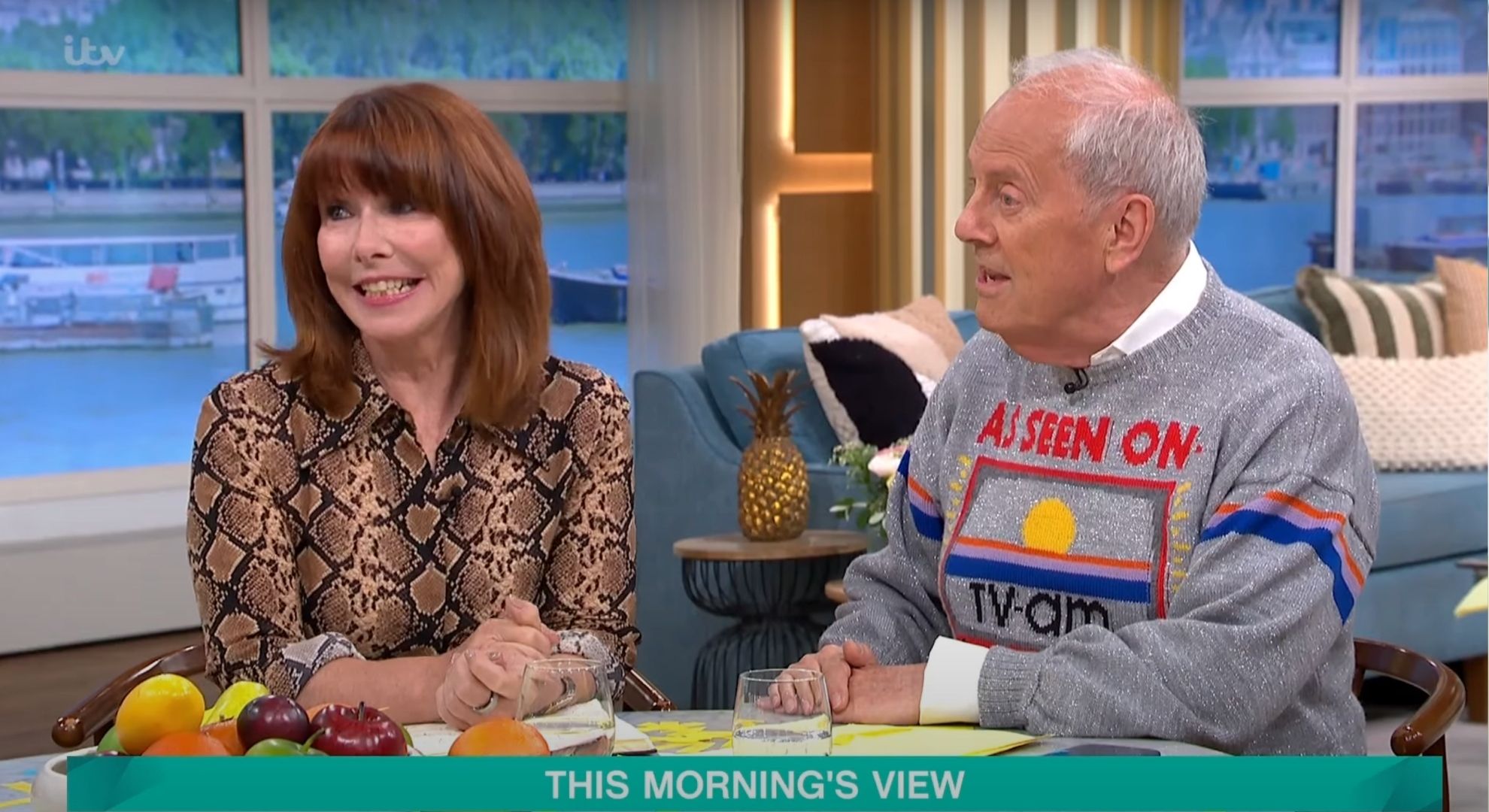 Kay Burley and Gyles Brandreth on This Morning 