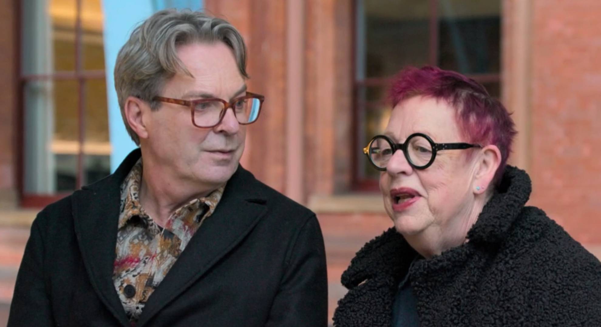 Julian Clary looks at Jo Brand