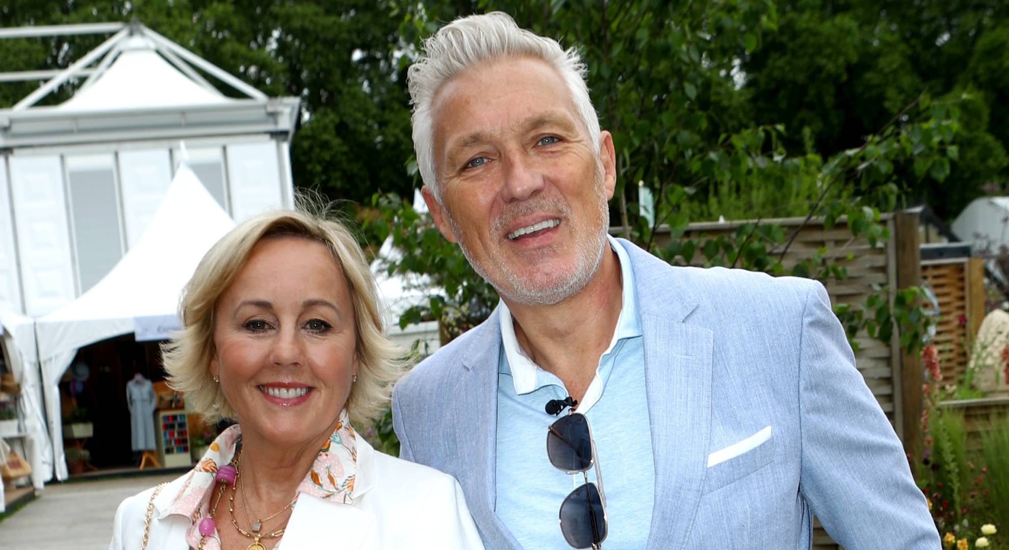 Martin Kemp smiles alongside wife Shirlie Kemp