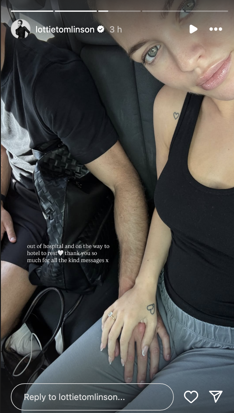 Lottie in the car with Lewis 