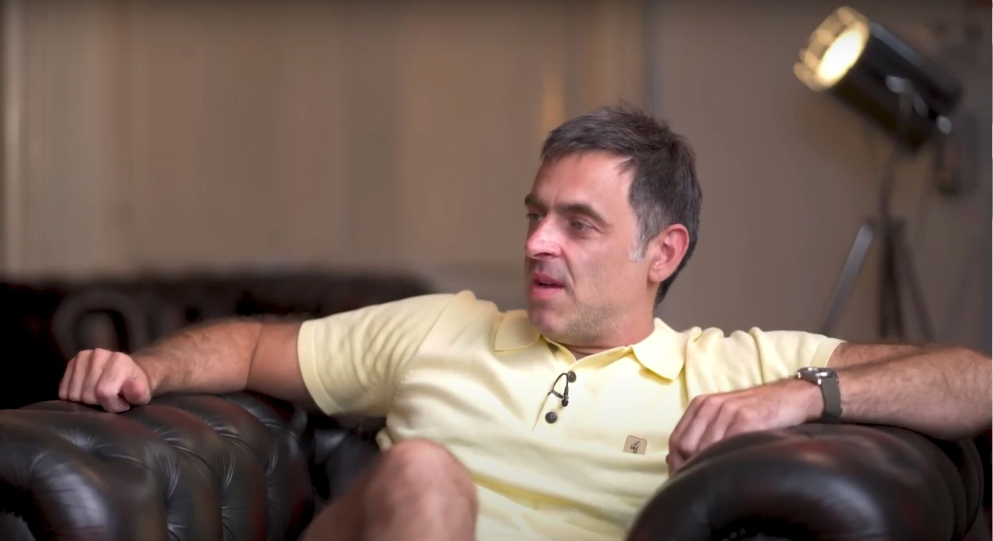 Ronnie O'Sullivan during an interview