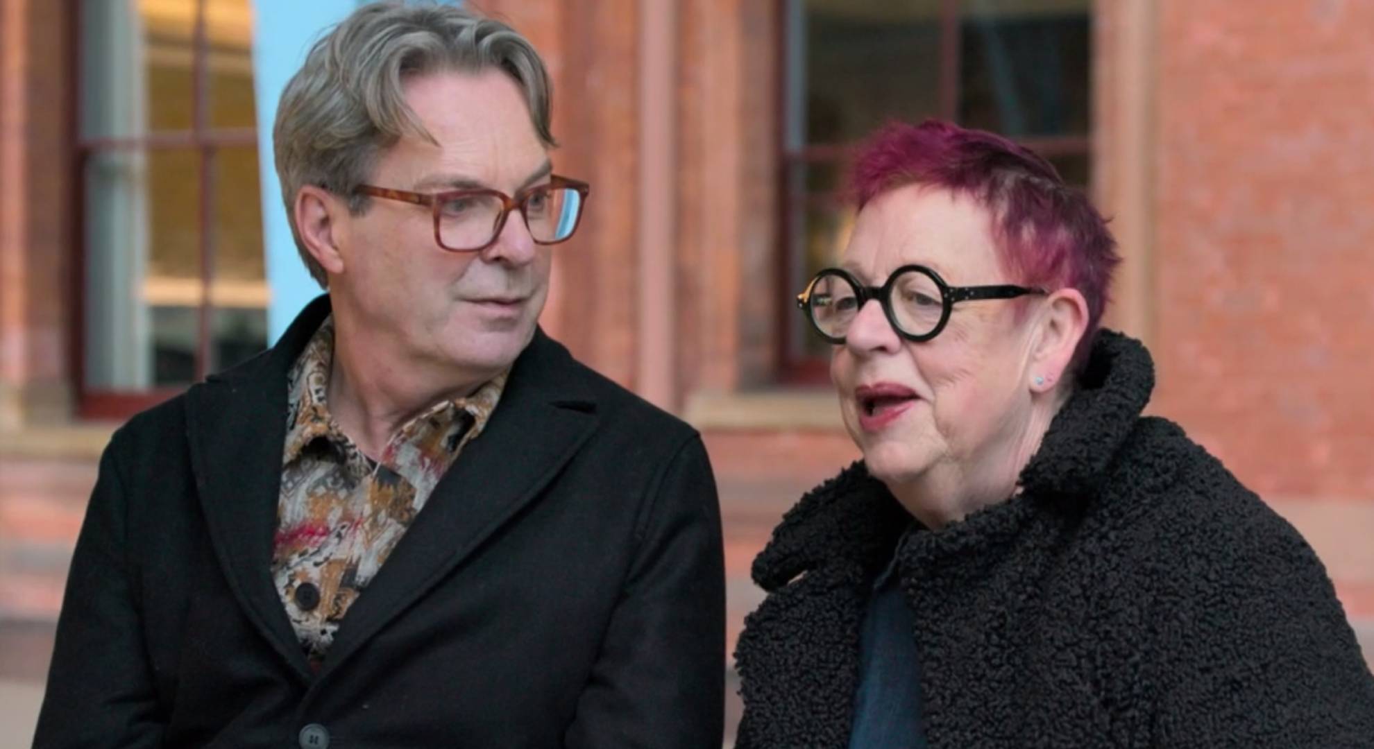 Julian Clary looks at Jo Brand on DNA Journey