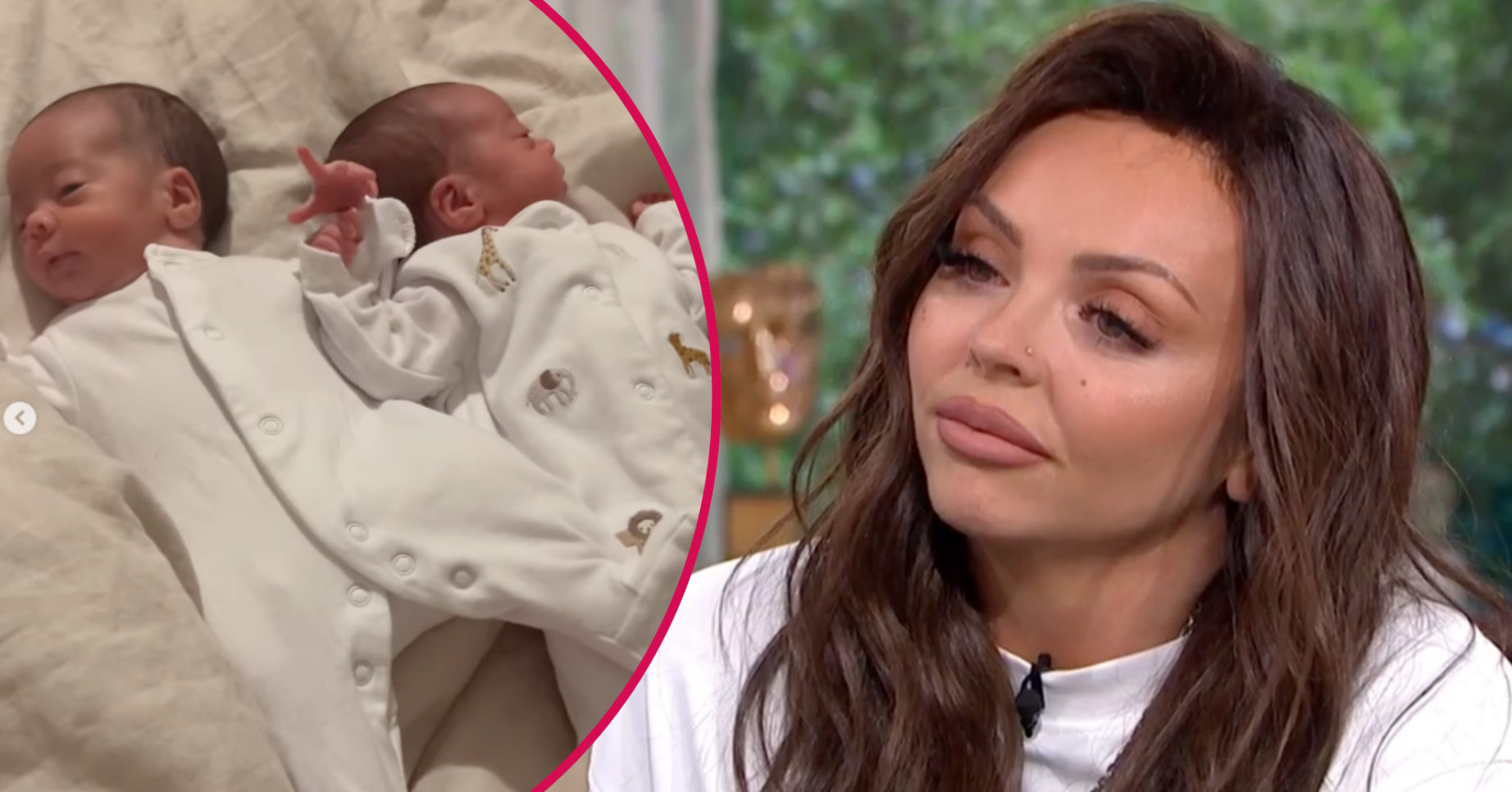 Jesy Nelson and her twins