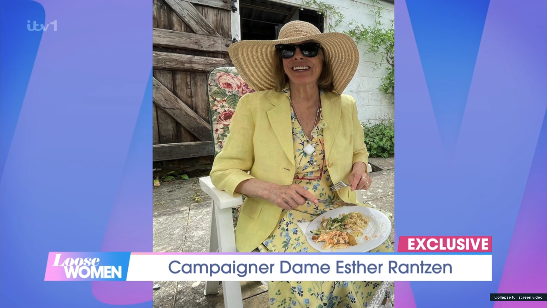 Dame Esther Rantzen new picture on Loose Women