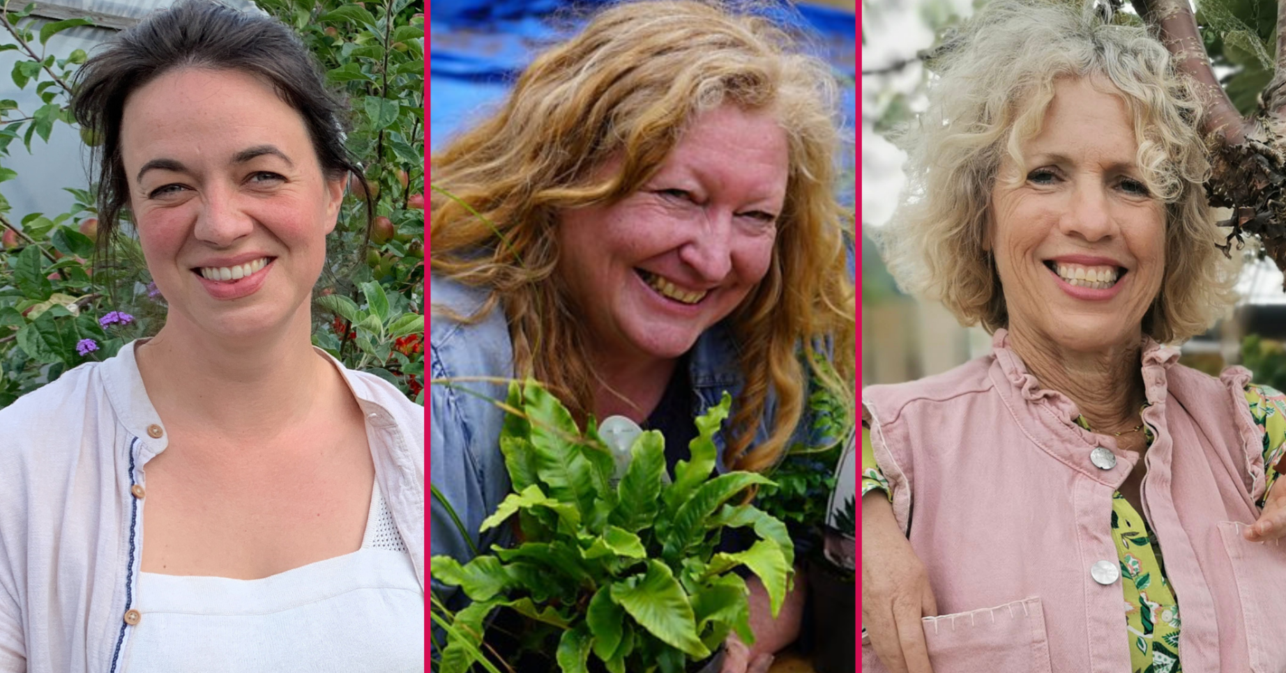 Frances Tophill, Charlie Dimmock and Sue Kent