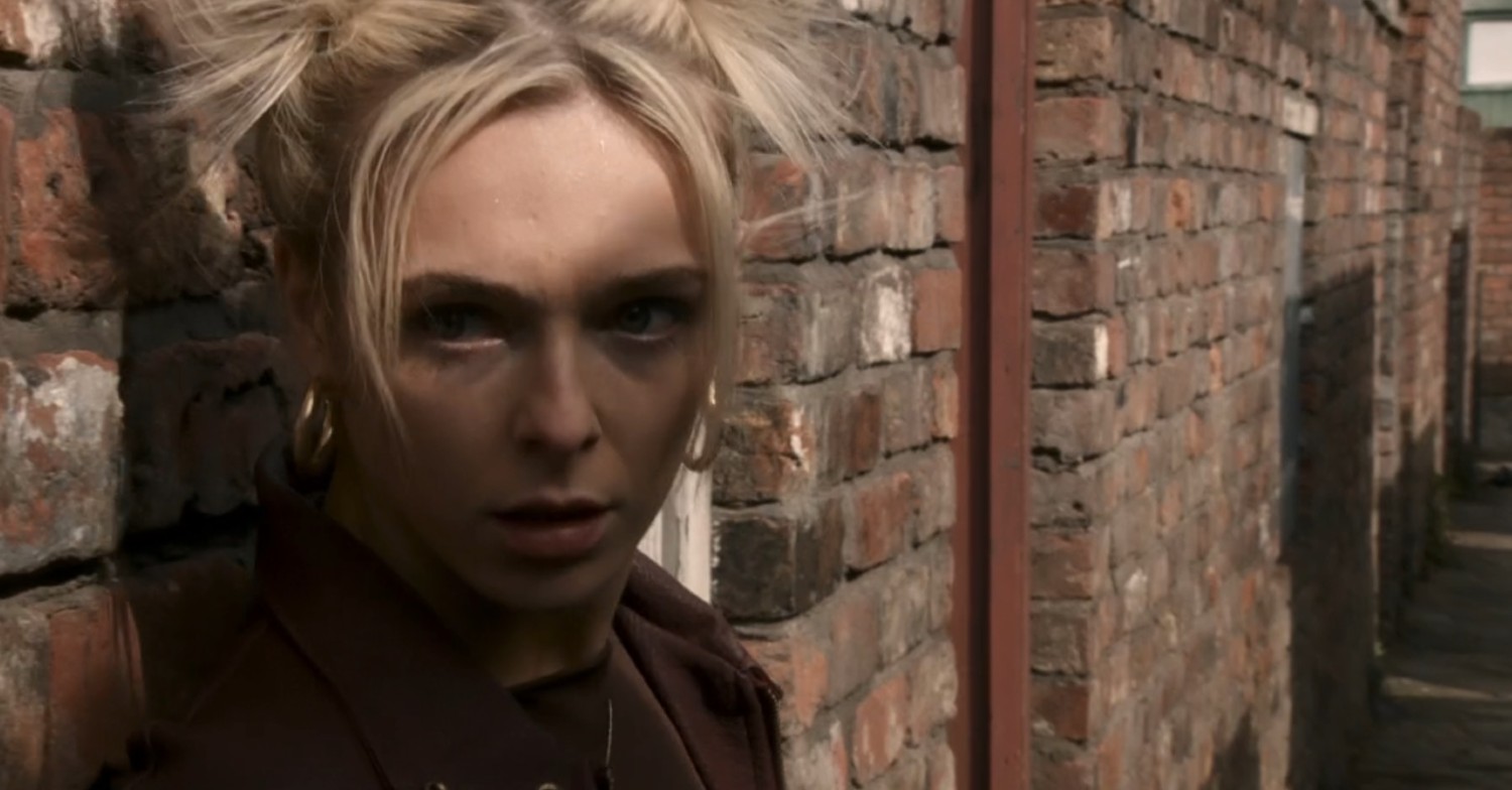 Lauren on drugs in Coronation Street 