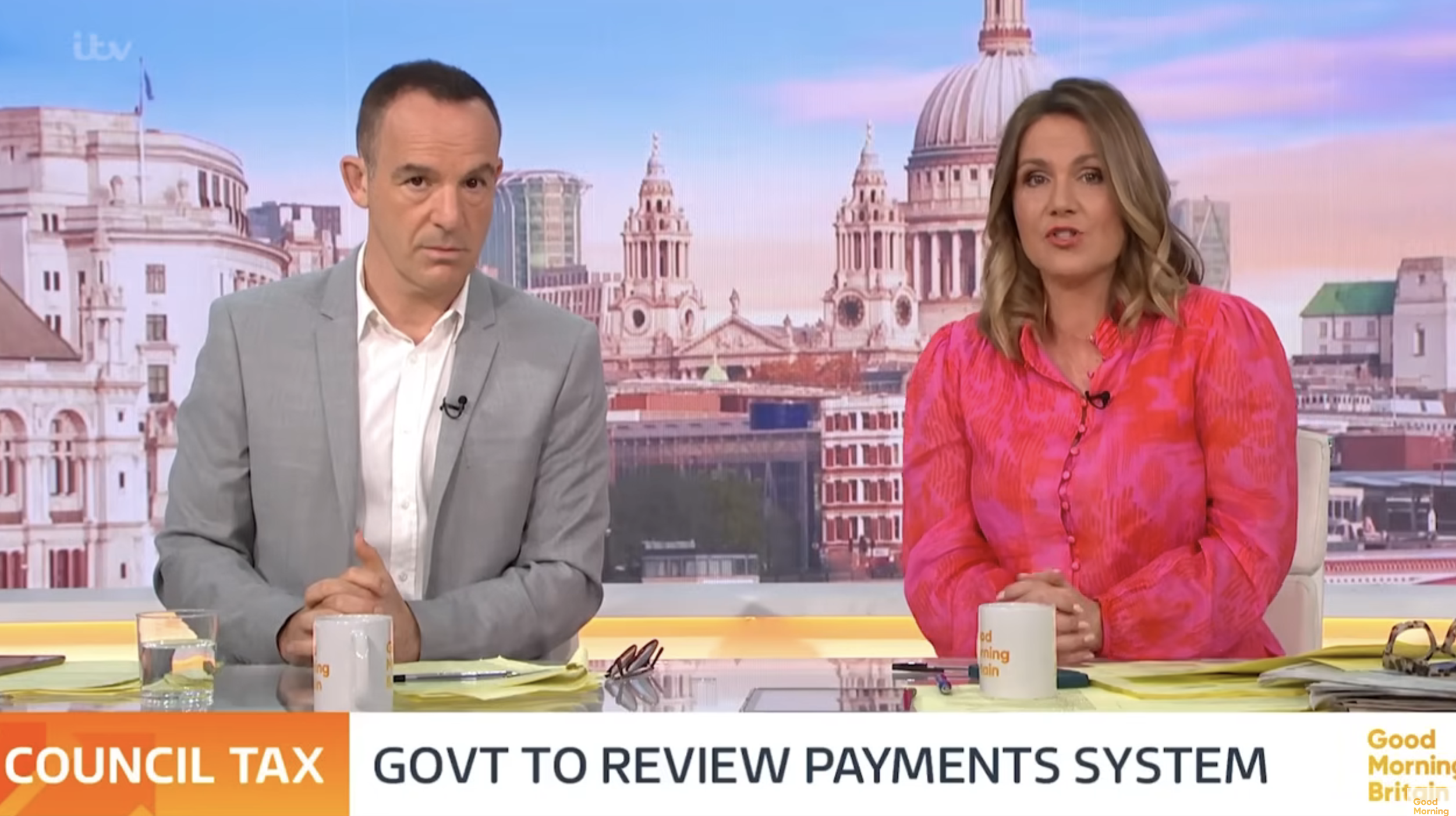 Martin Lewis and Susanna Reid on GMB today